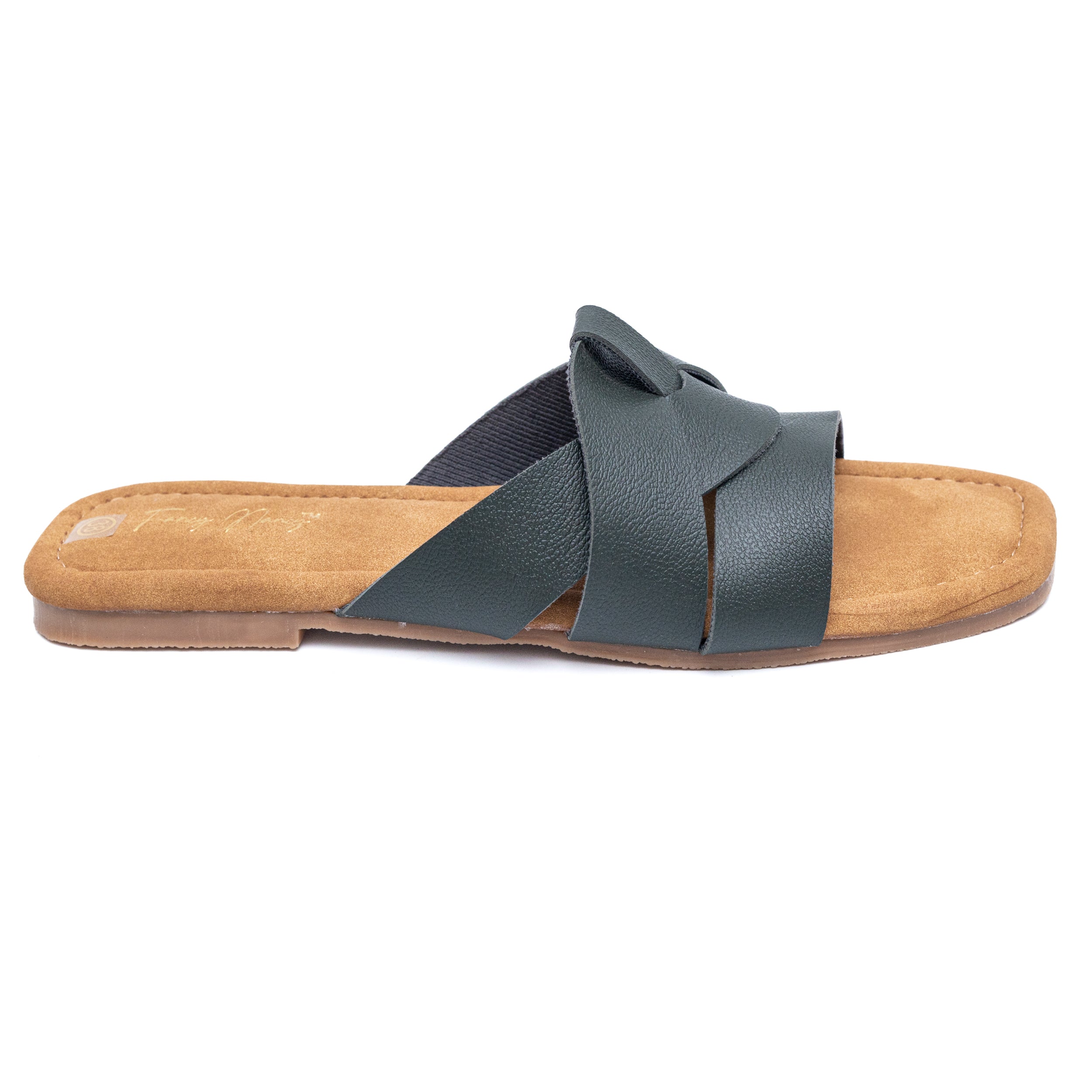 Criss Cross Flats - Dark Green