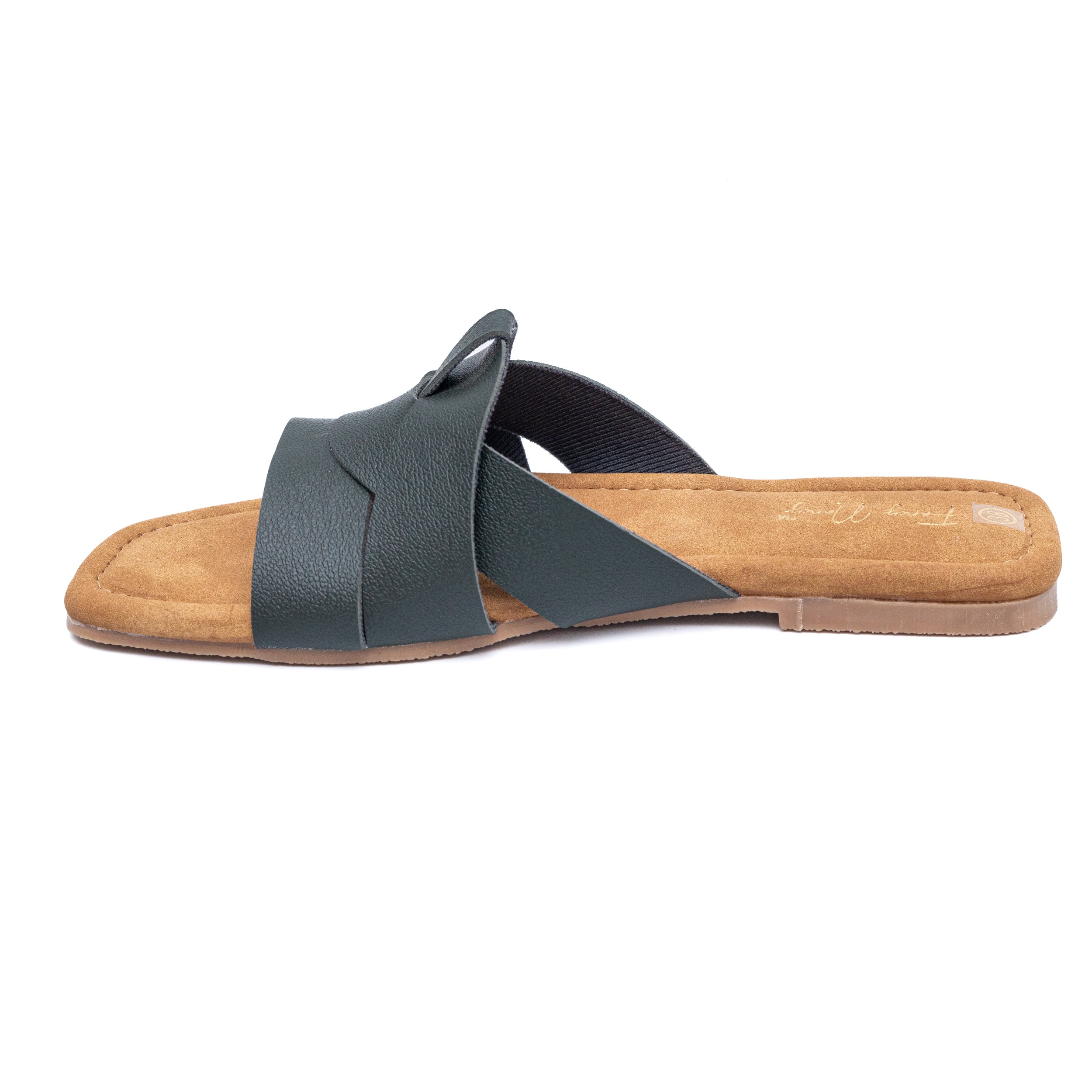 Criss Cross Flats - Dark Green