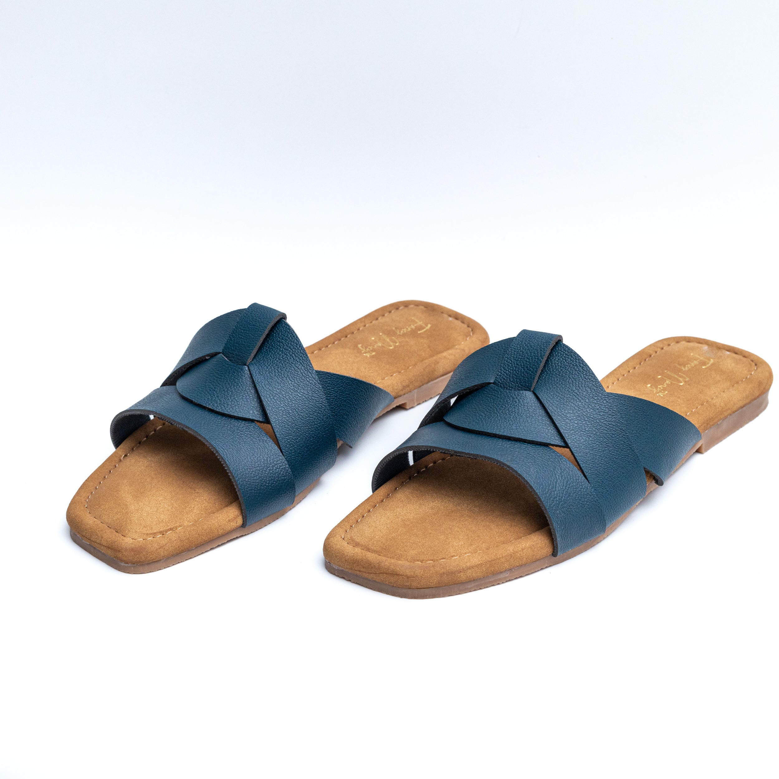 Criss Cross Flats - Dark Blue