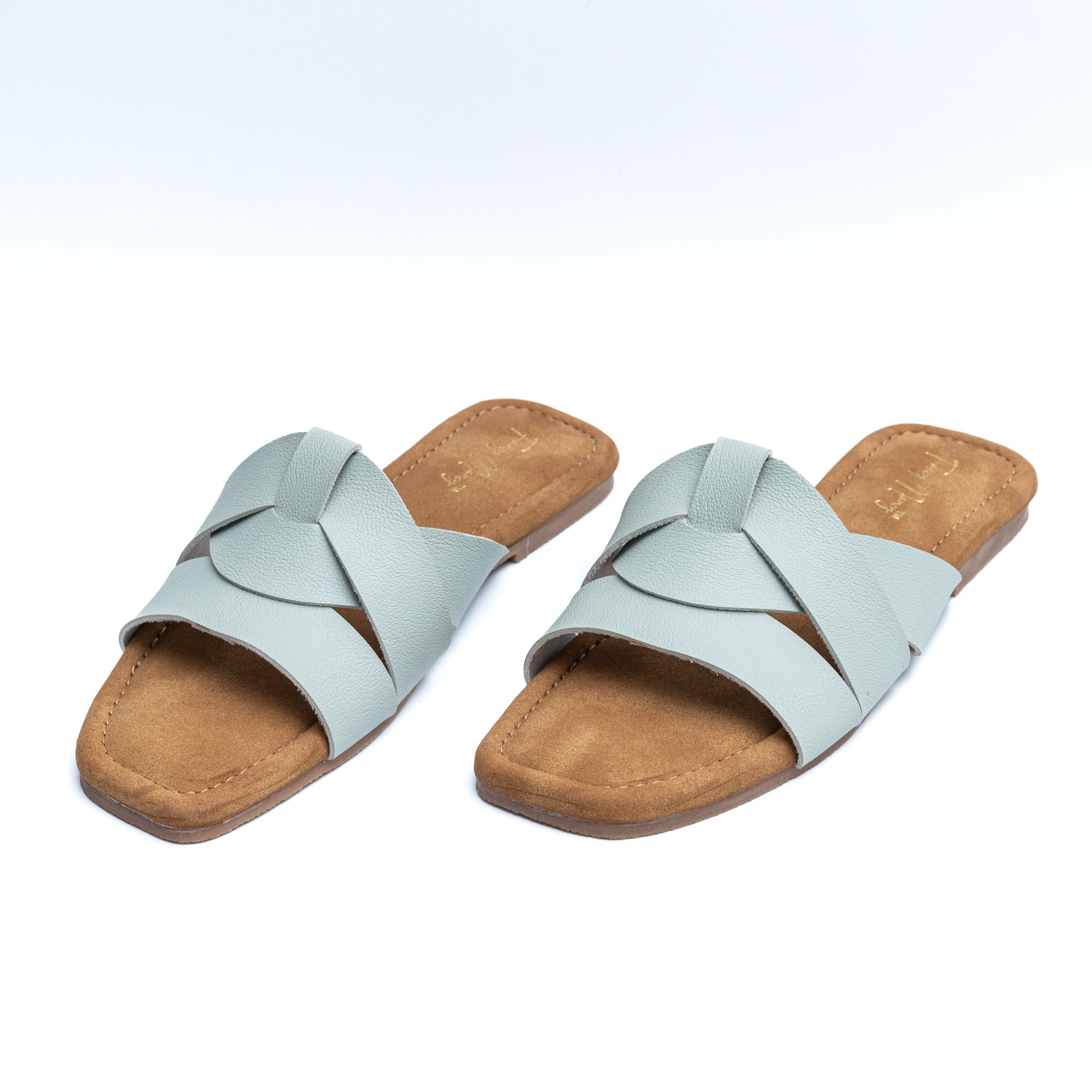 Criss Cross Flats - Mint Green