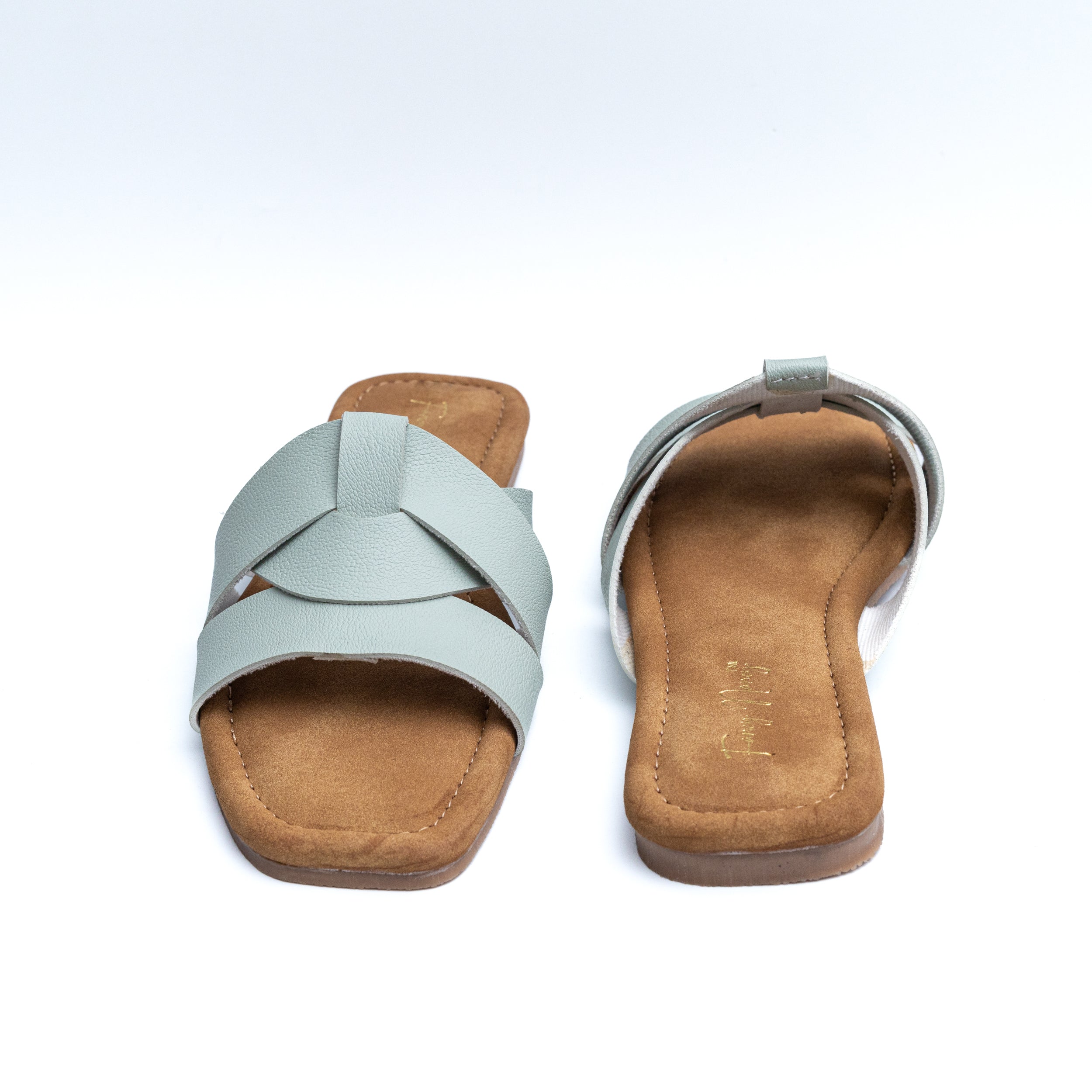 Criss Cross Flats - Mint Green
