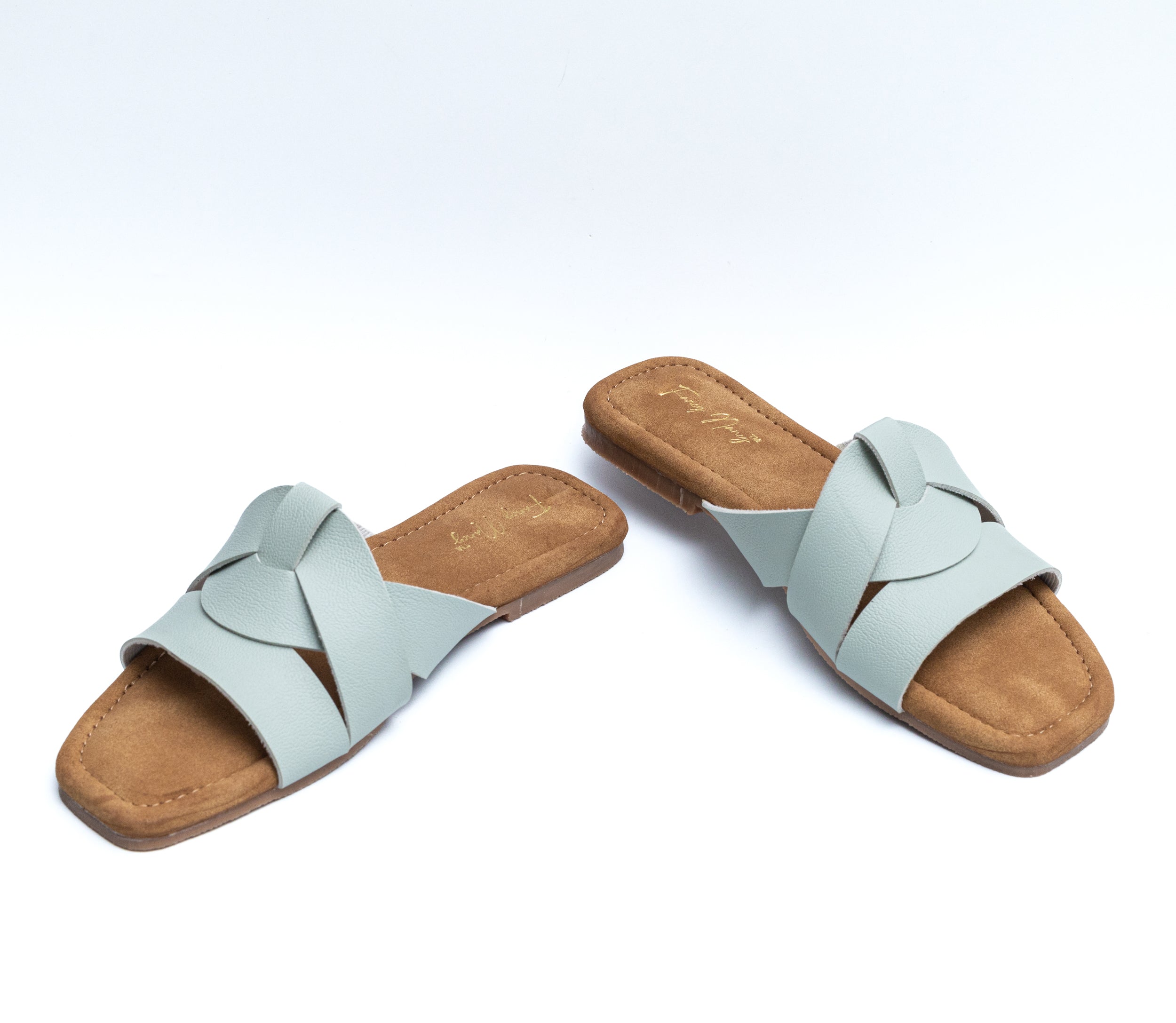 Criss Cross Flats - Mint Green