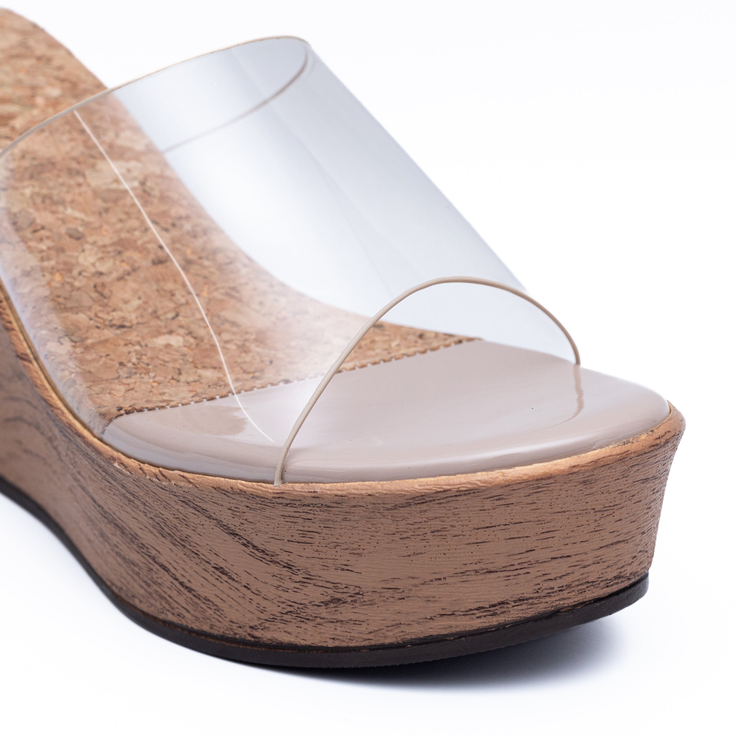 Transy Wedges - Nude