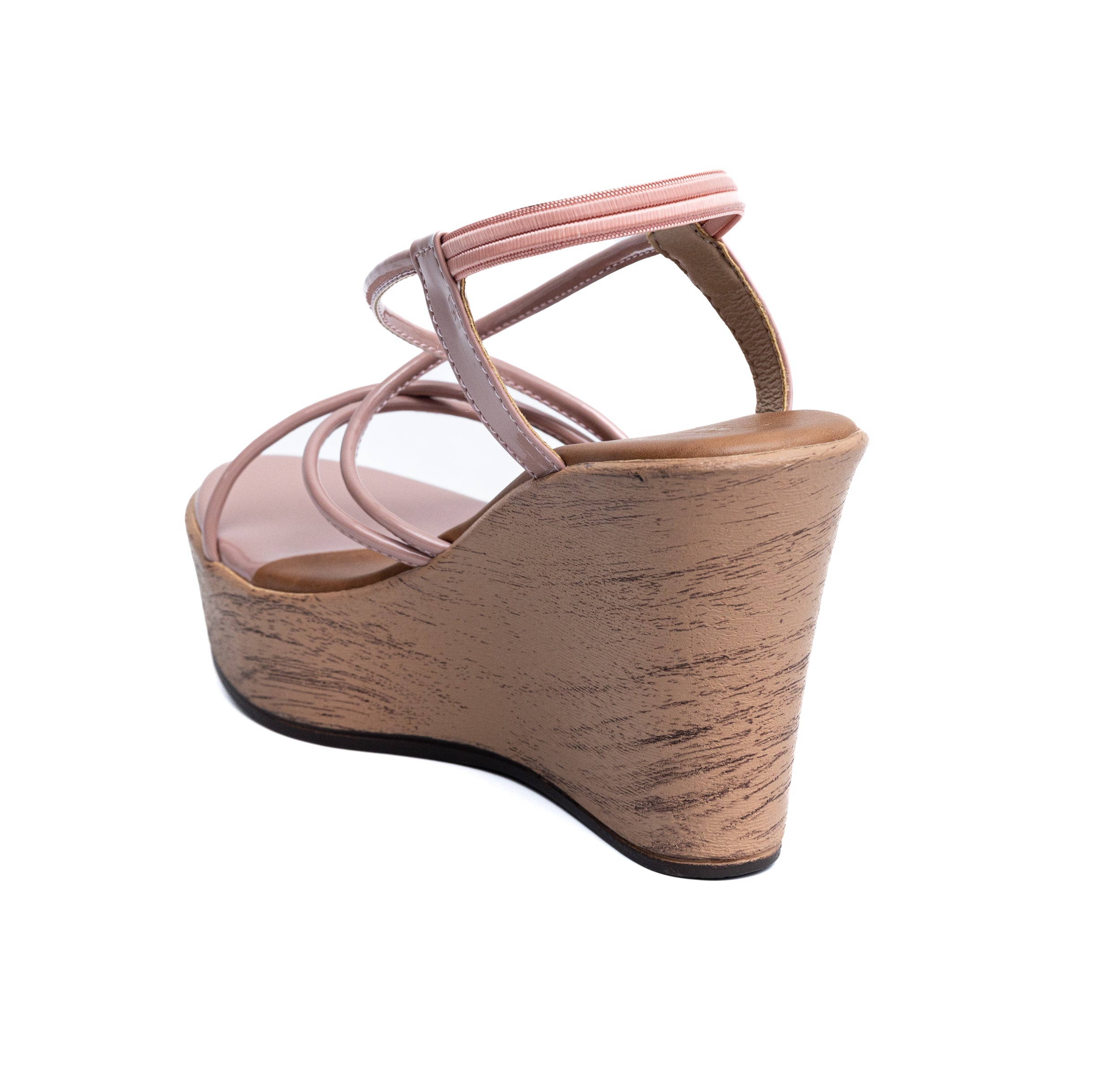 Strappy Wedges - Peach