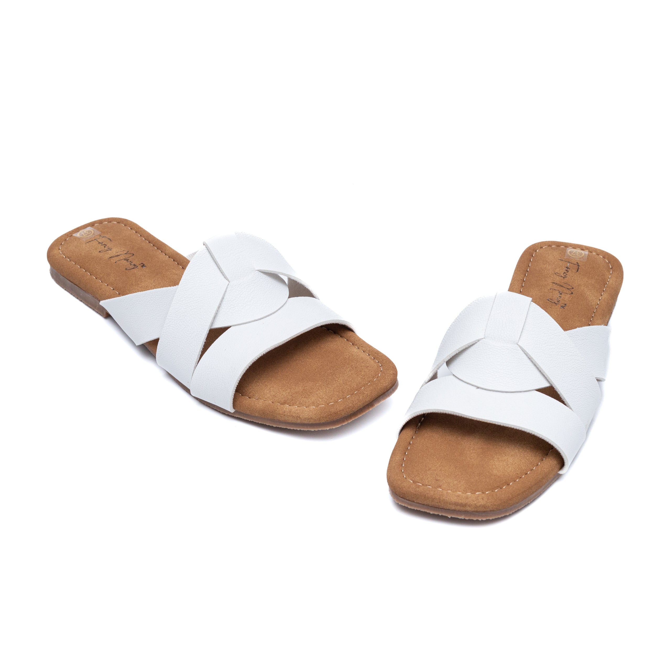 Criss Cross Flats - White