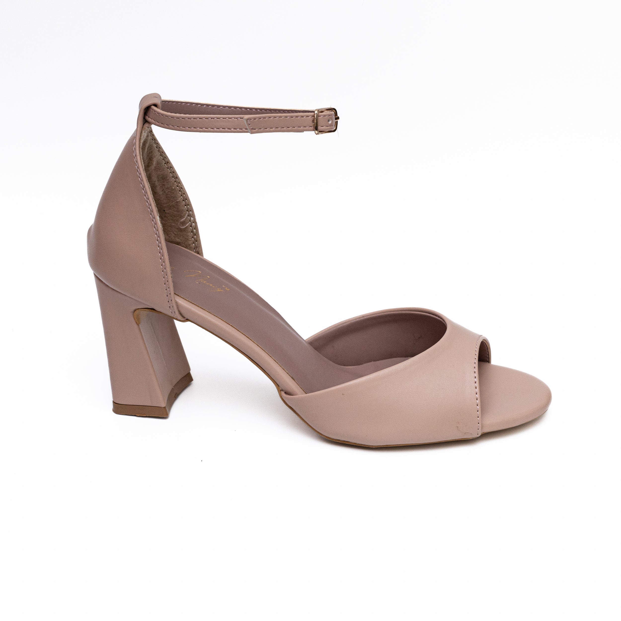 Ankle Strap Sandals - Peach