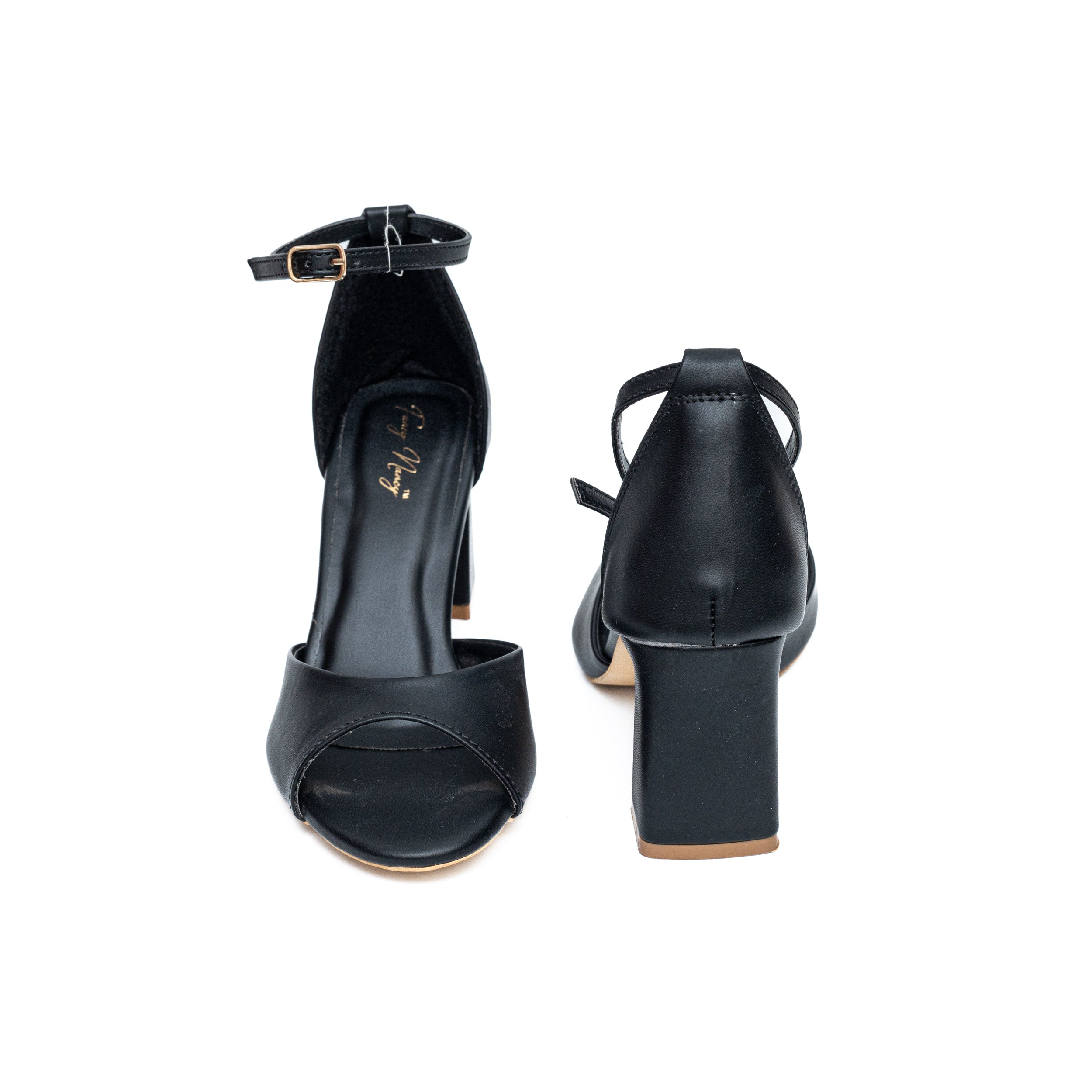 Ankle Strap Sandals - Black