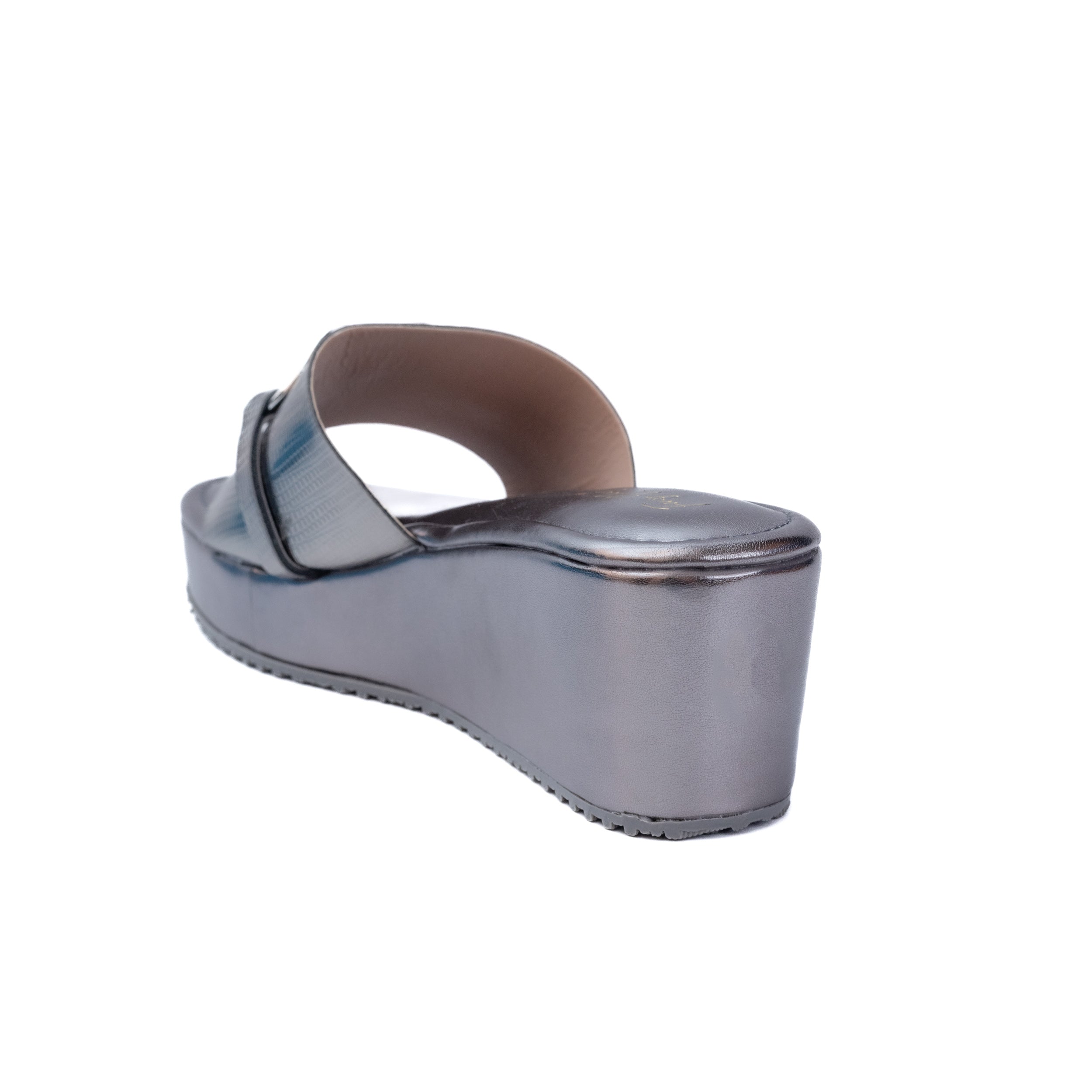 Chain In Platform - Metallic Grey