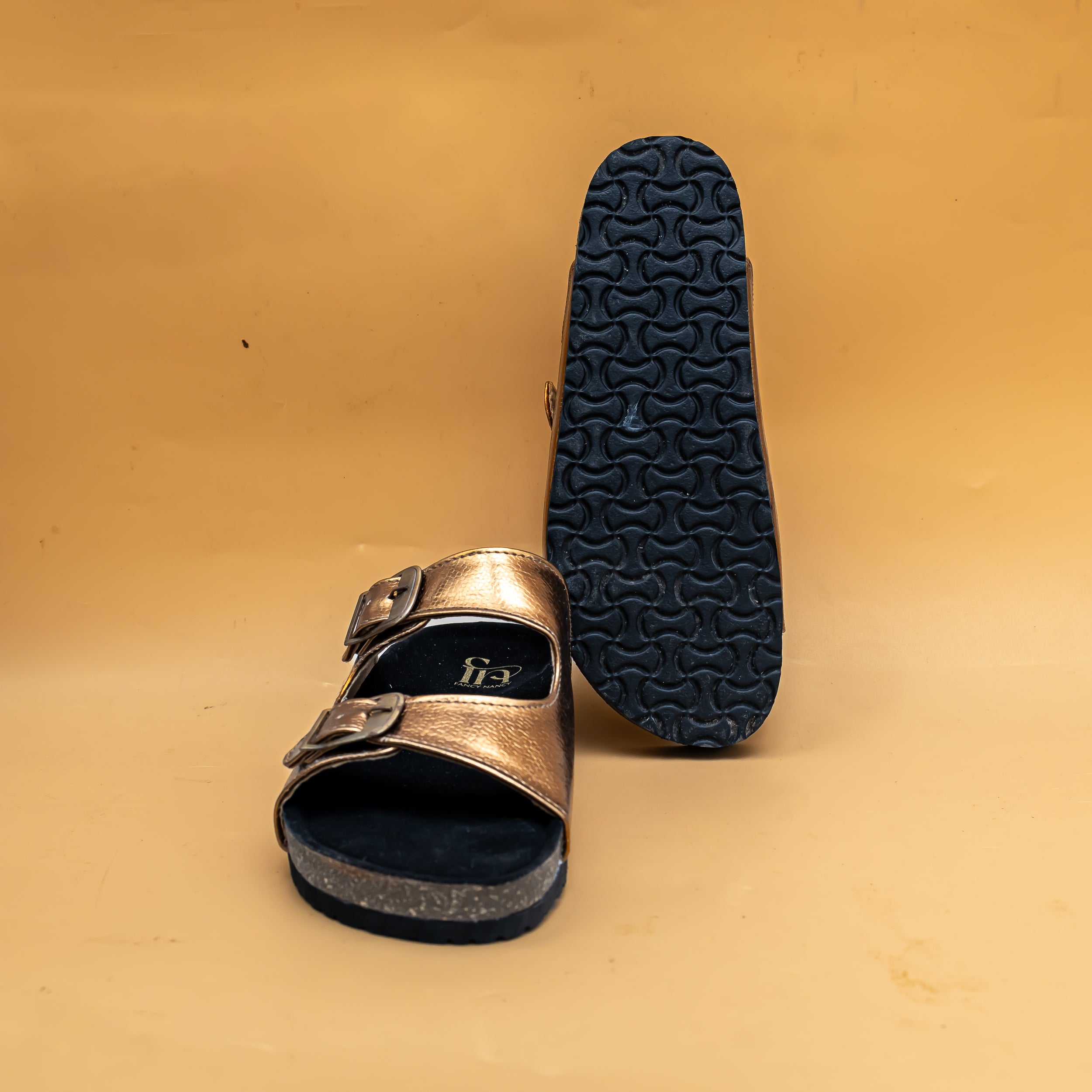 Metallic Buckle Sliders - Copper