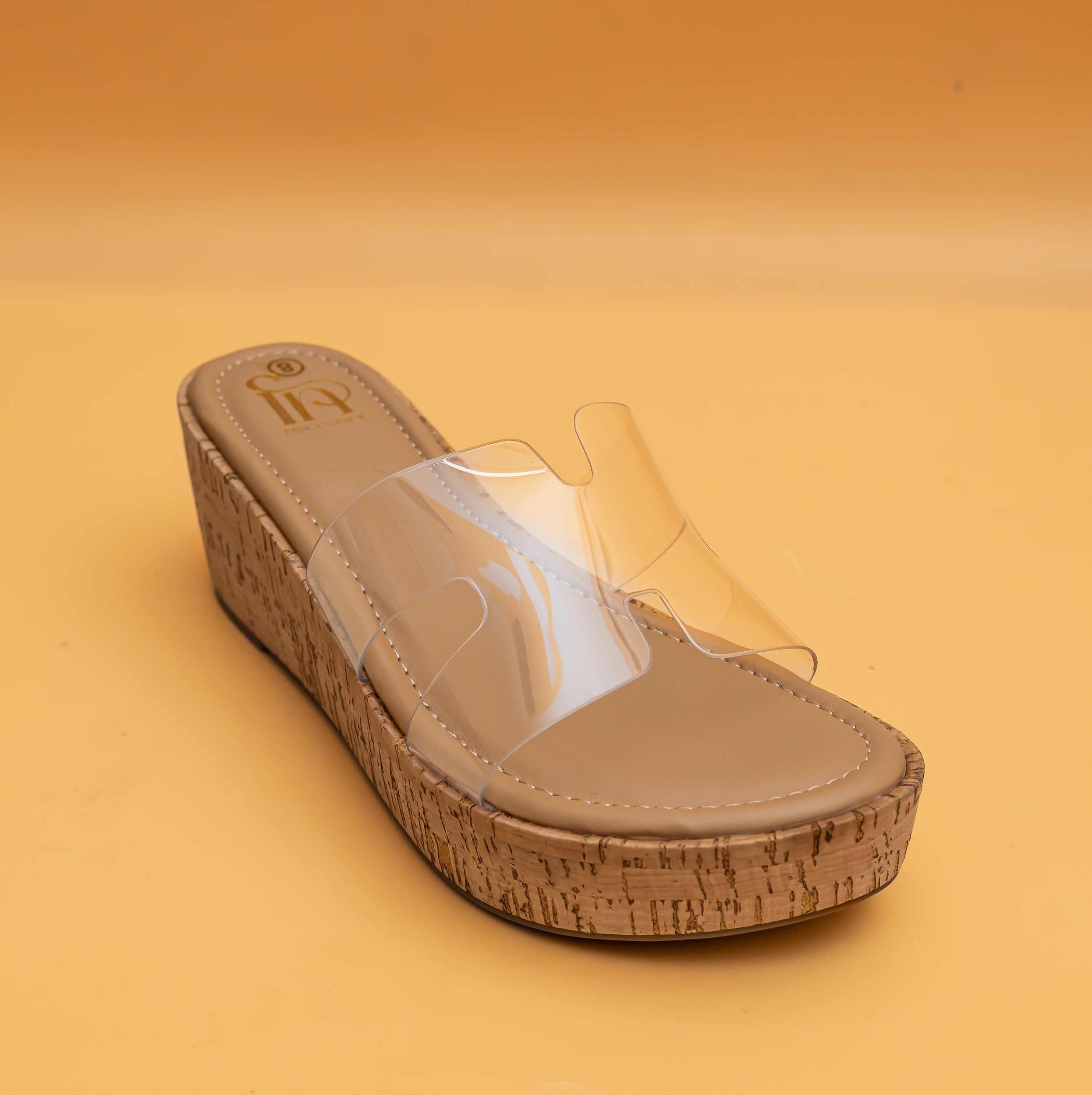 H Style Transy Wedges-Nude