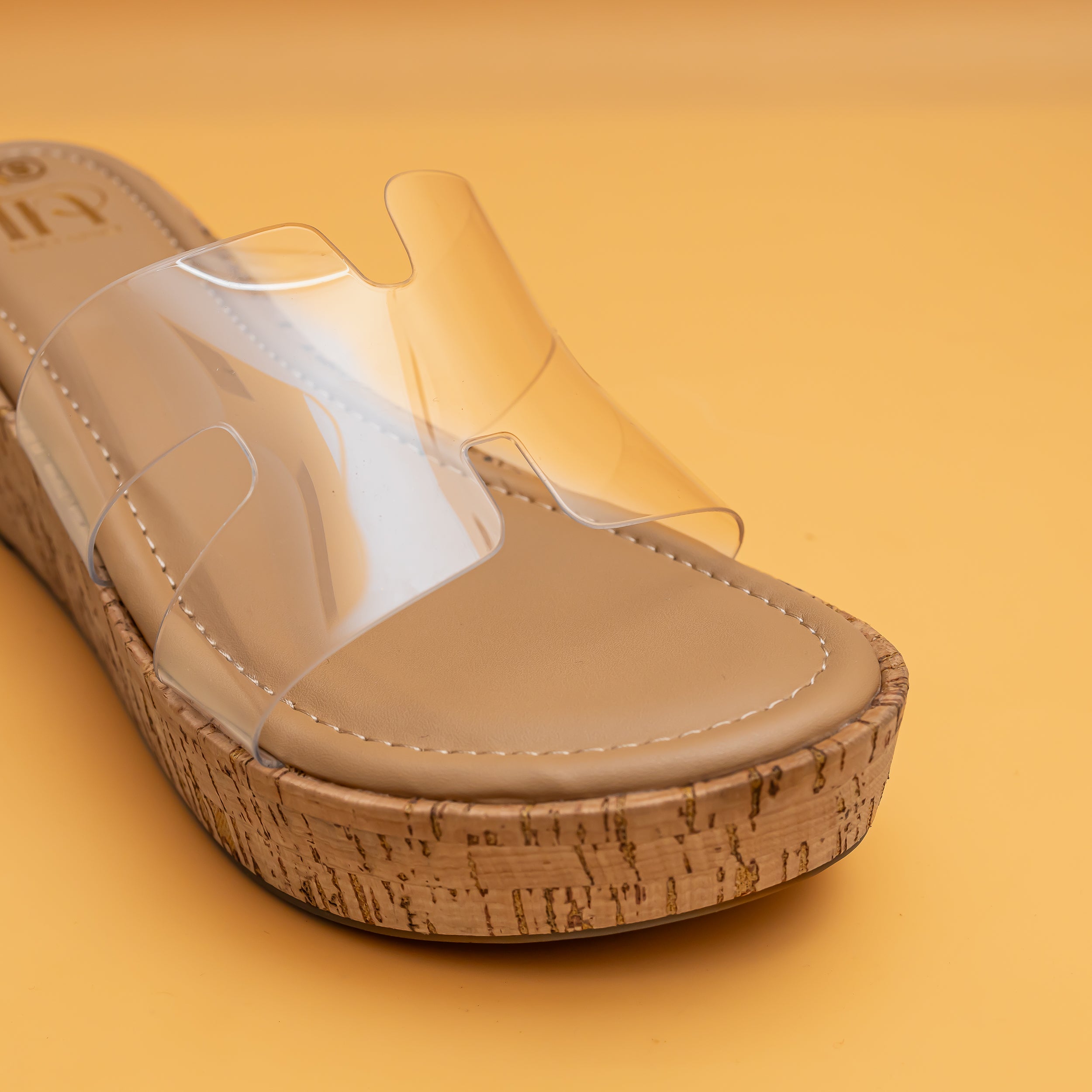 H Style Transy Wedges-Nude