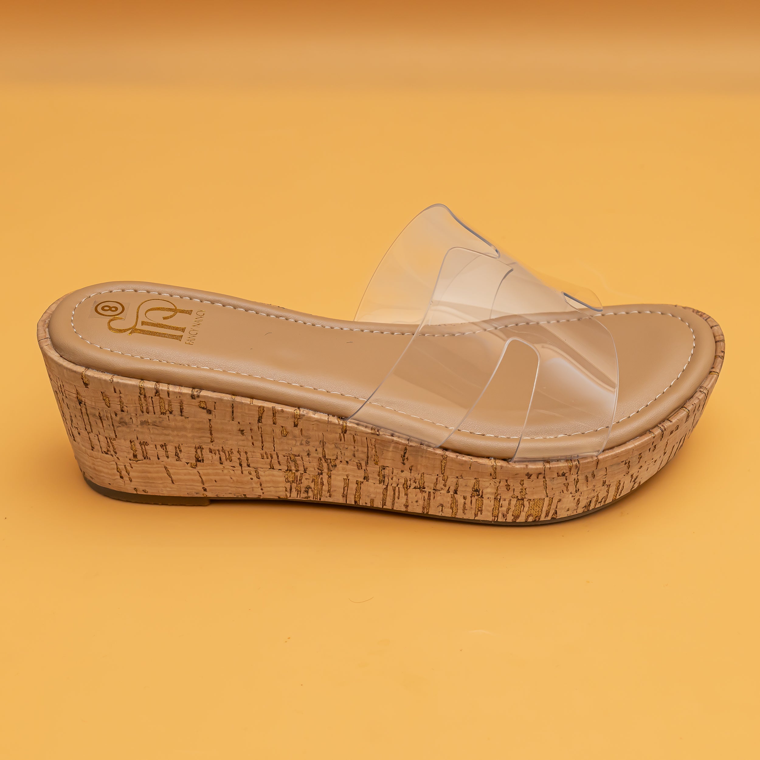 H Style Transy Wedges-Nude