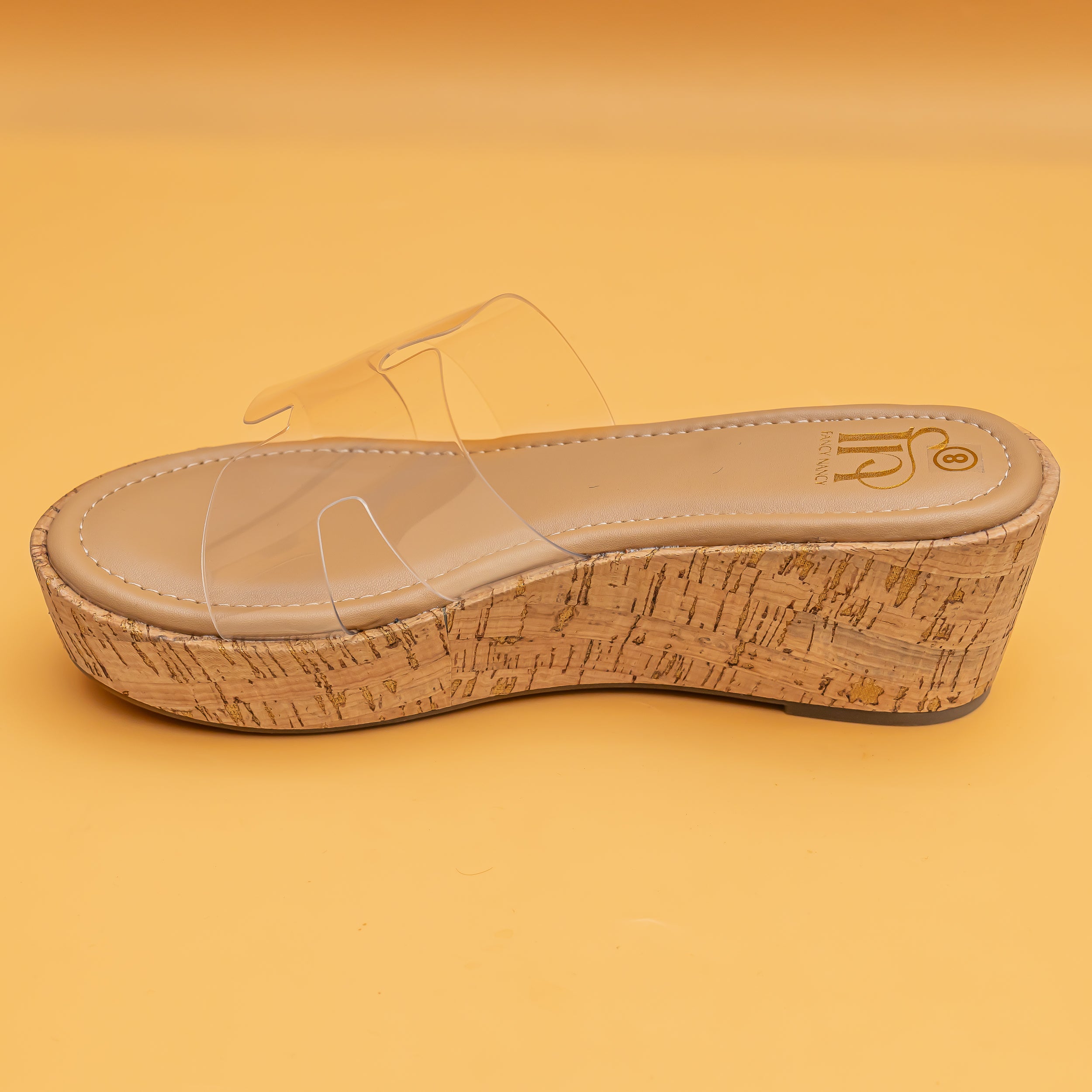H Style Transy Wedges-Nude