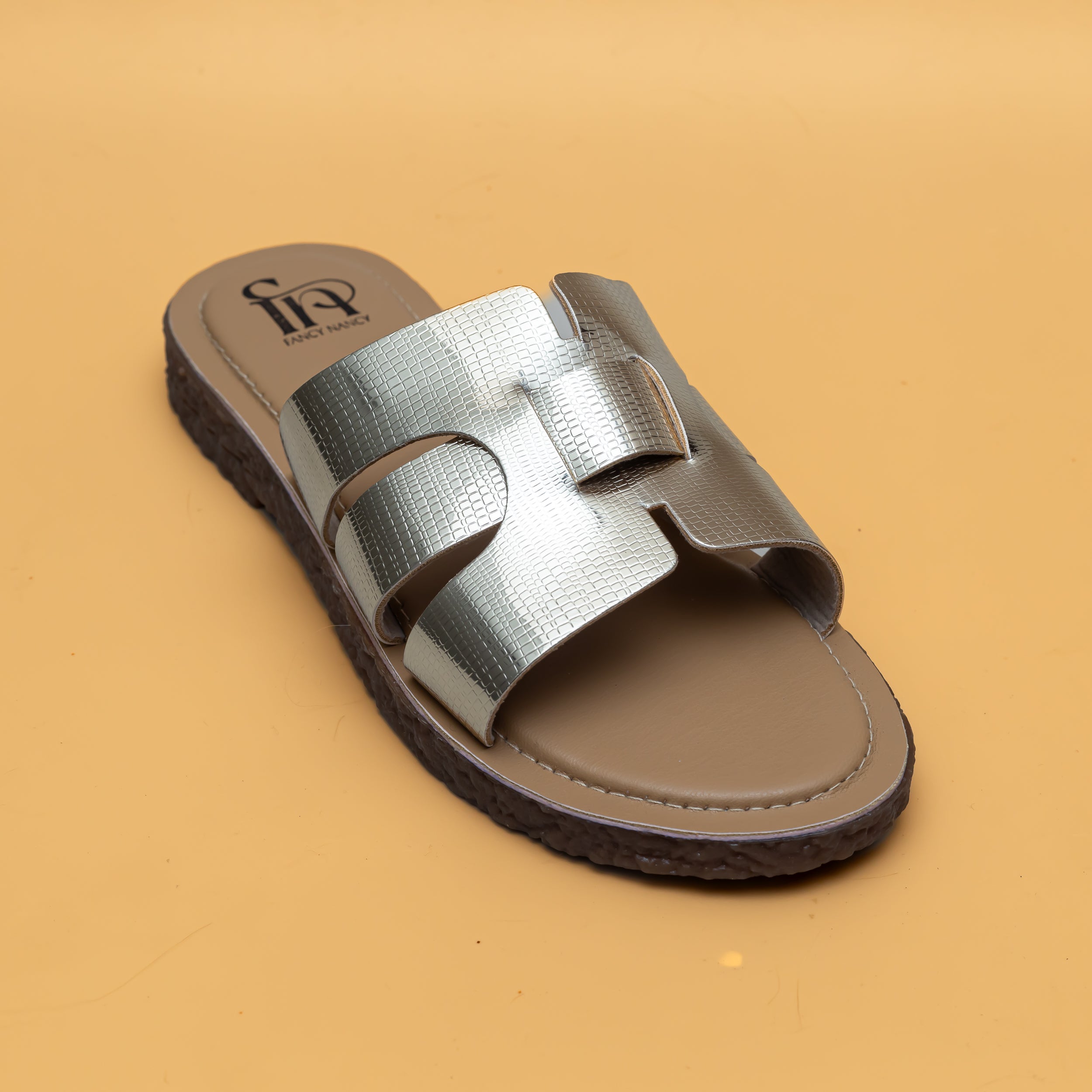 H Strap Flats-Golden