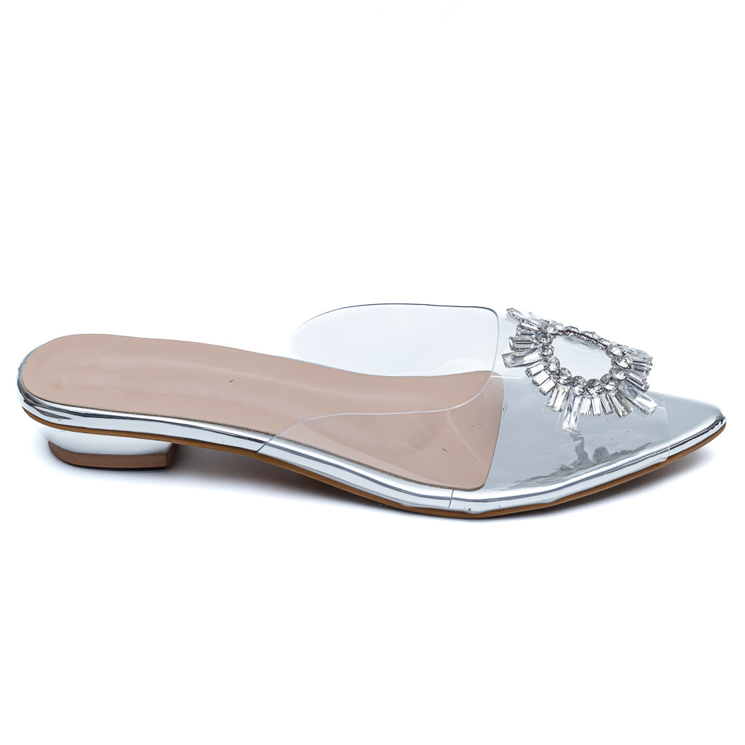Amina Broach Flats - Silver