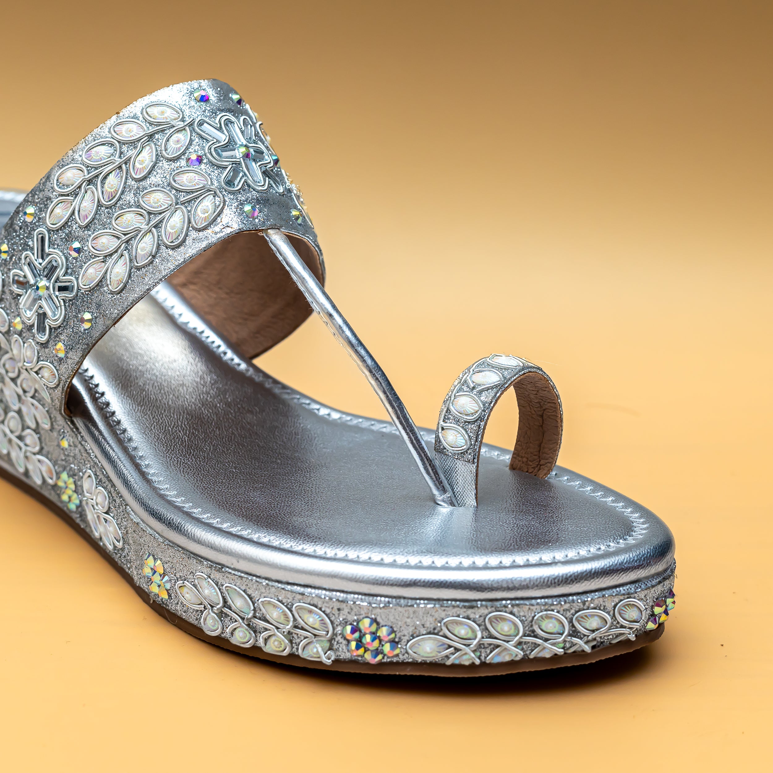 Gota Patti Kolhapuris - Silver