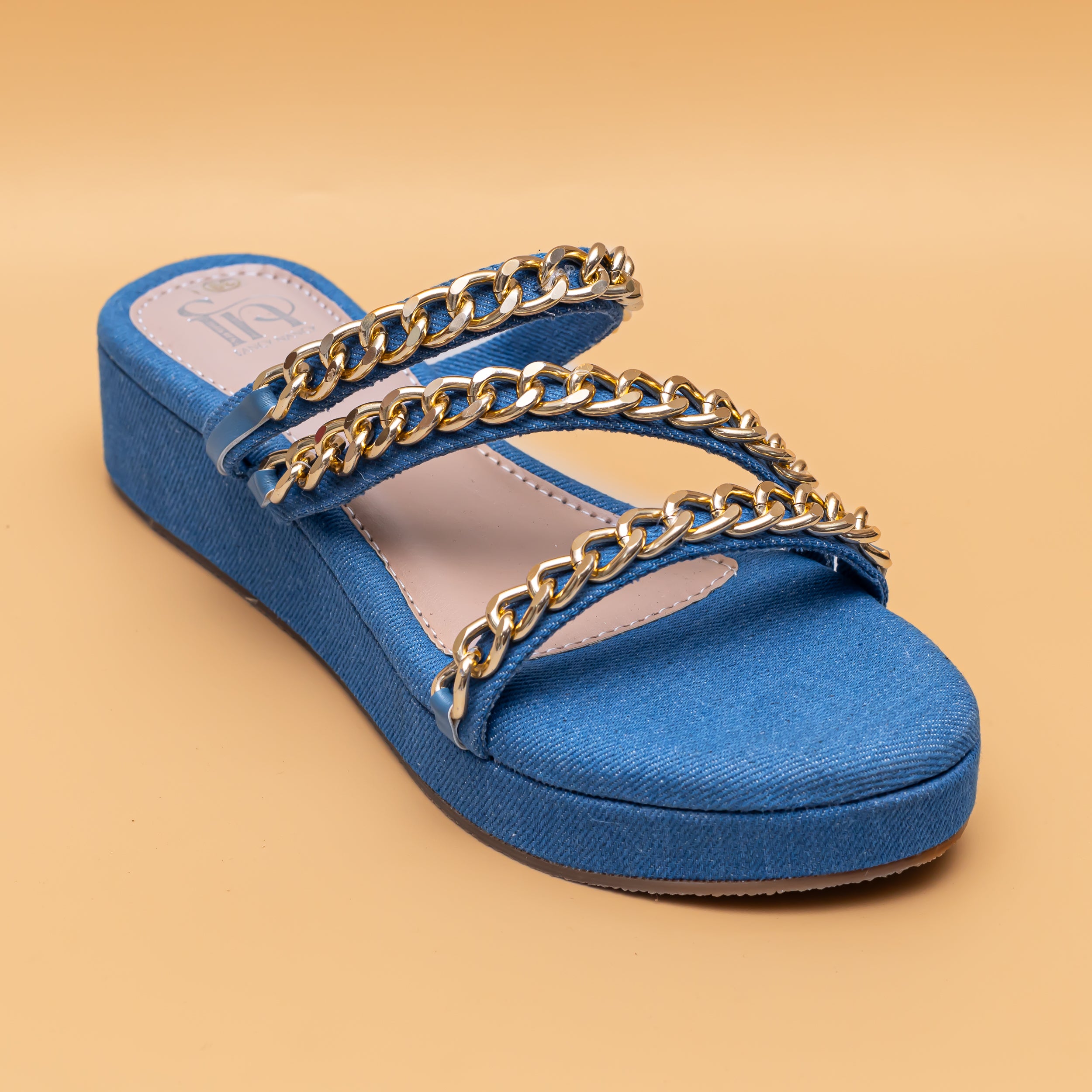 Chained Strap Platform - Blue