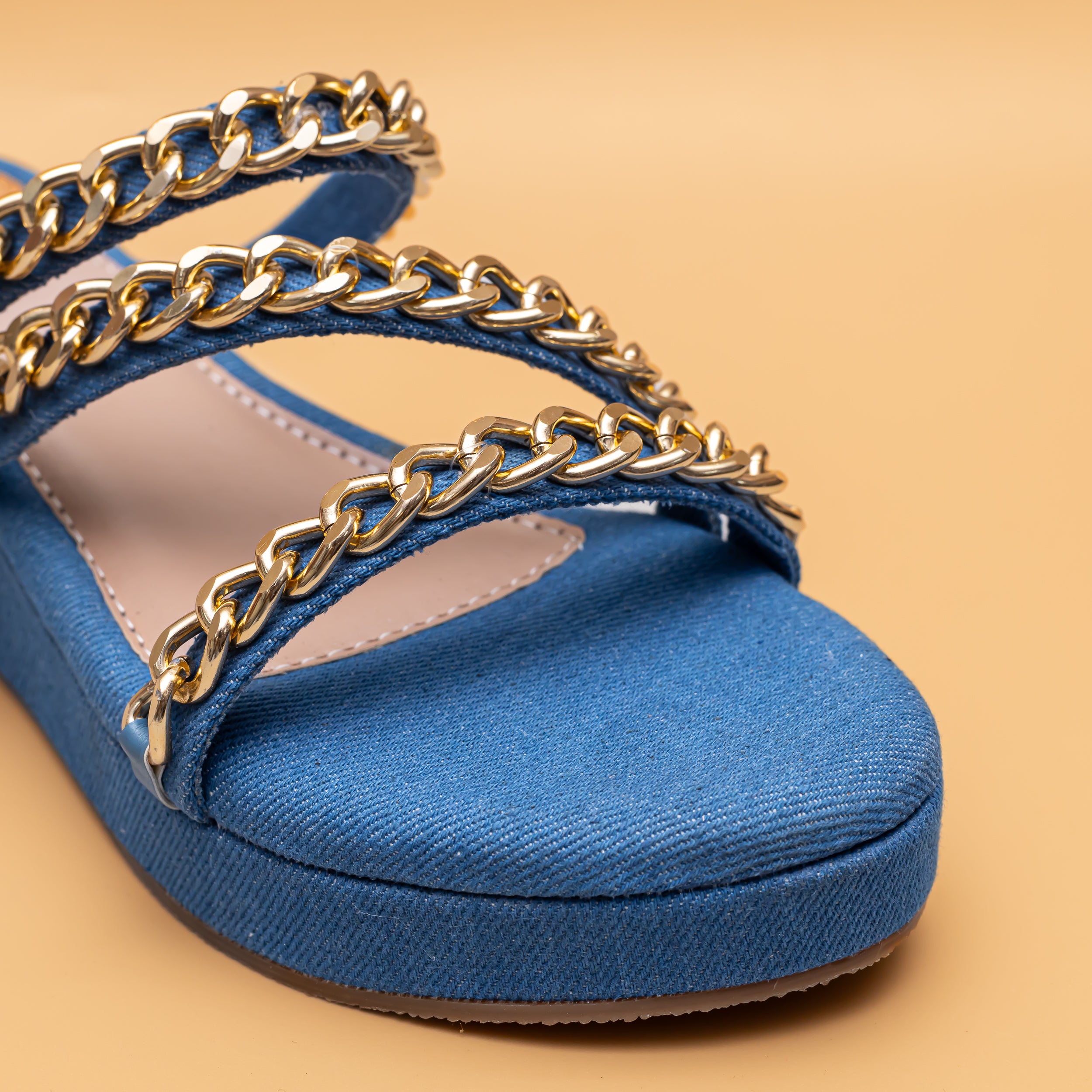 Chained Strap Platform - Blue