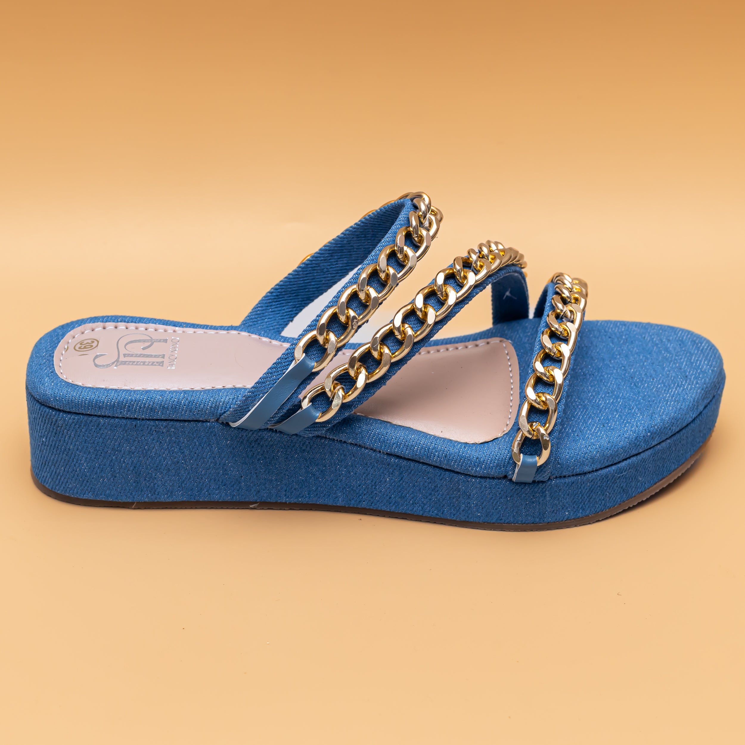 Chained Strap Platform - Blue