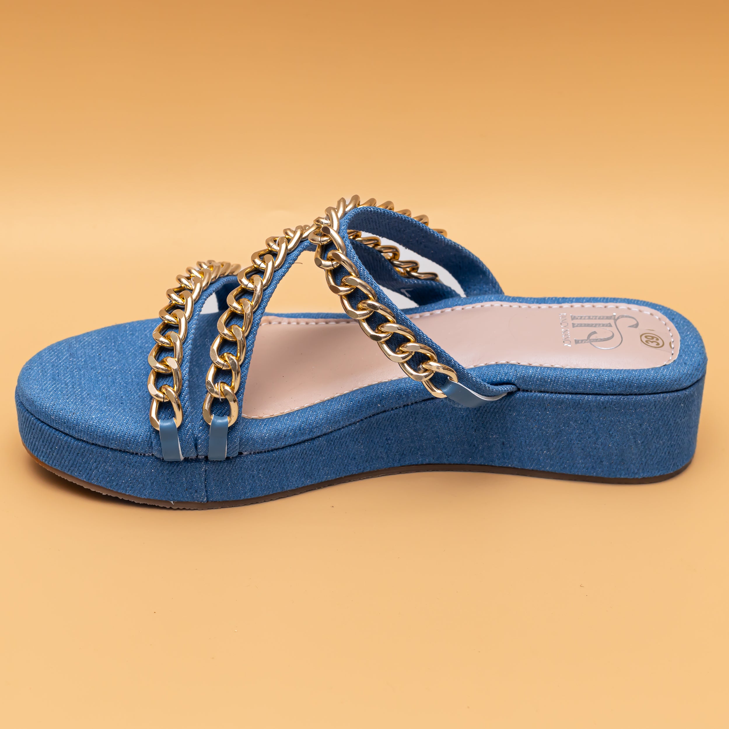 Chained Strap Platform - Blue