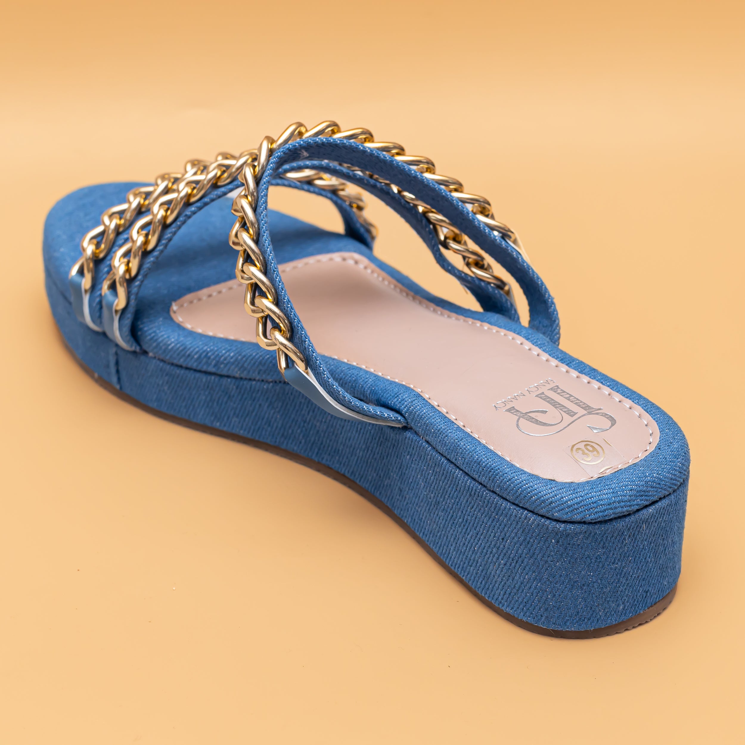 Chained Strap Platform - Blue