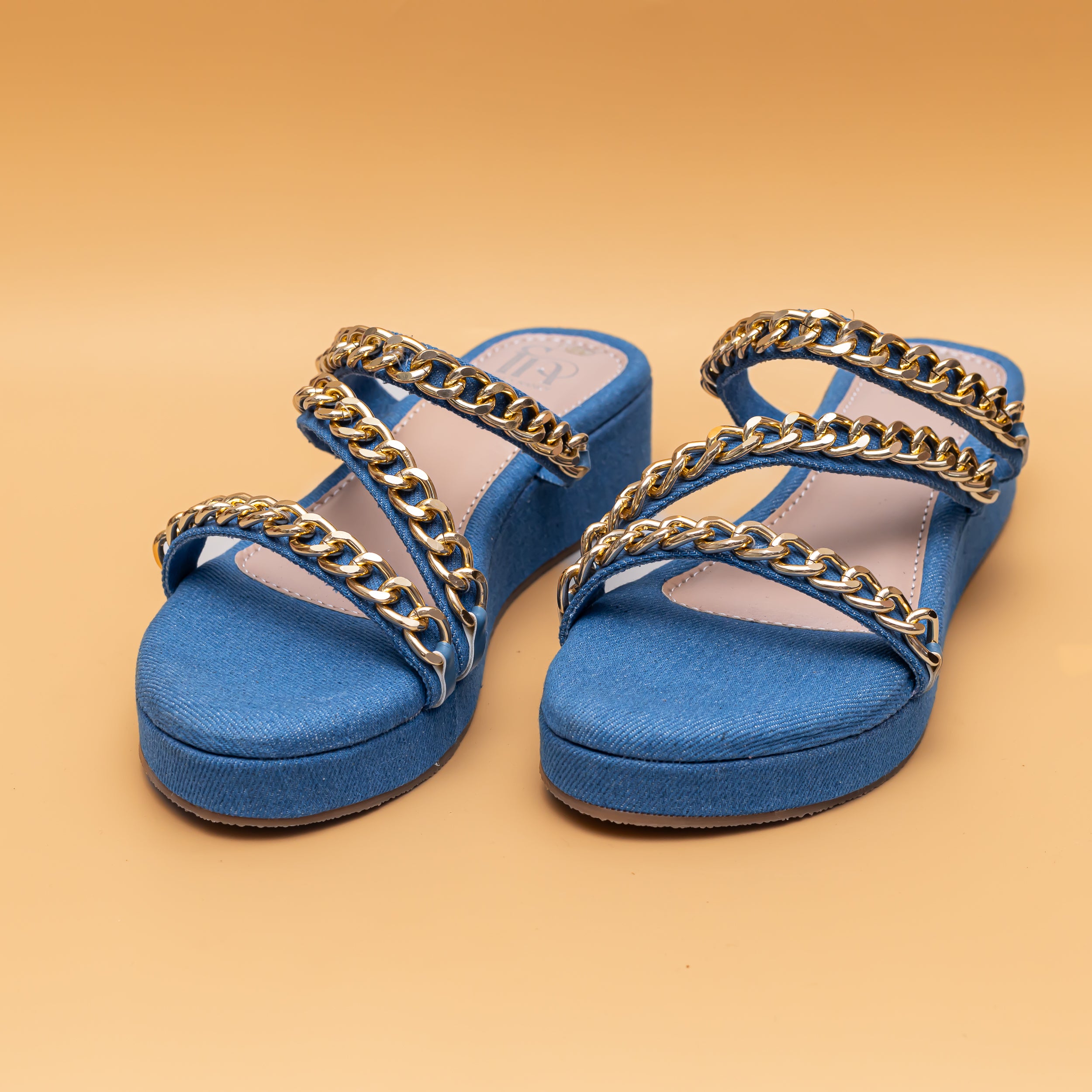 Chained Strap Platform - Blue