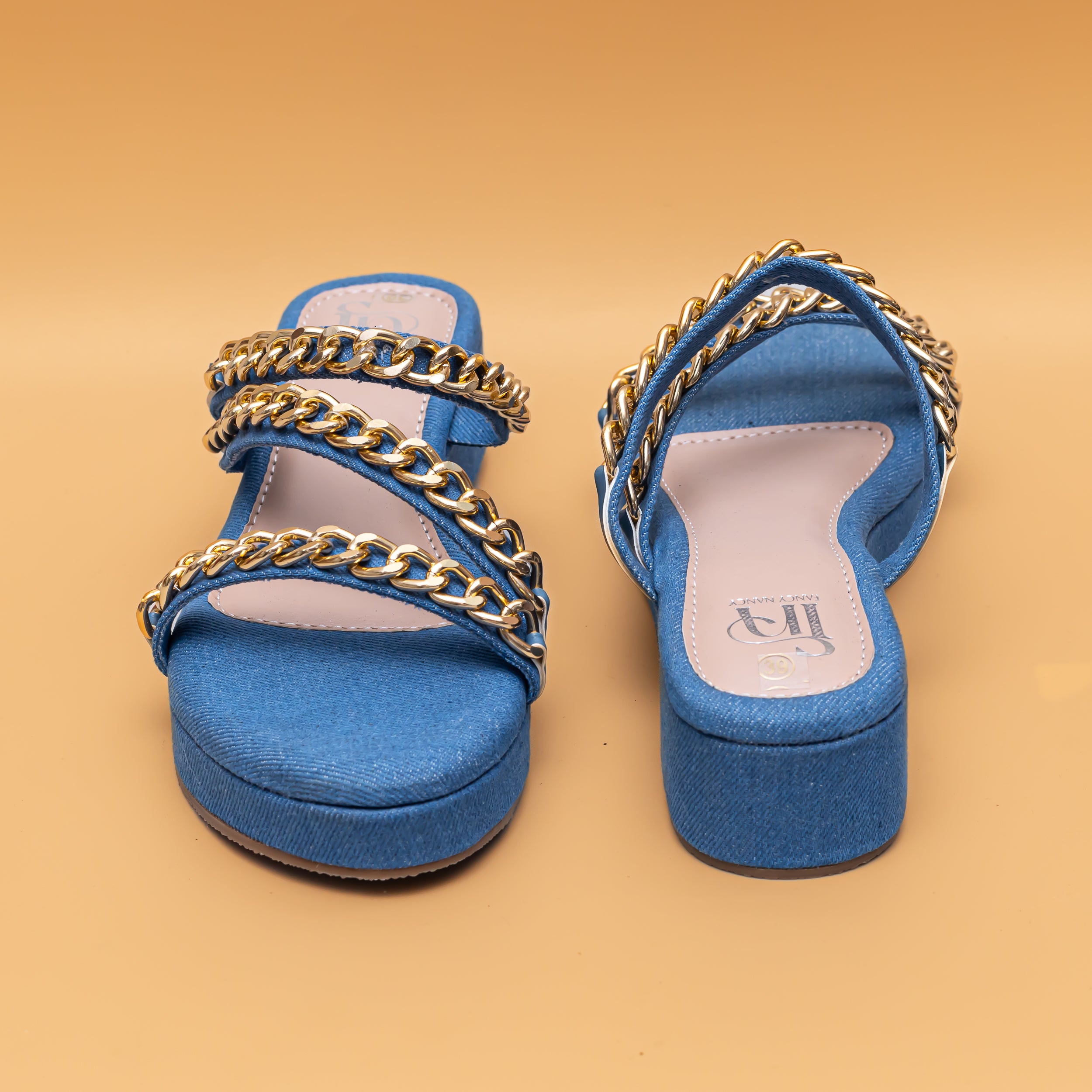 Chained Strap Platform - Blue