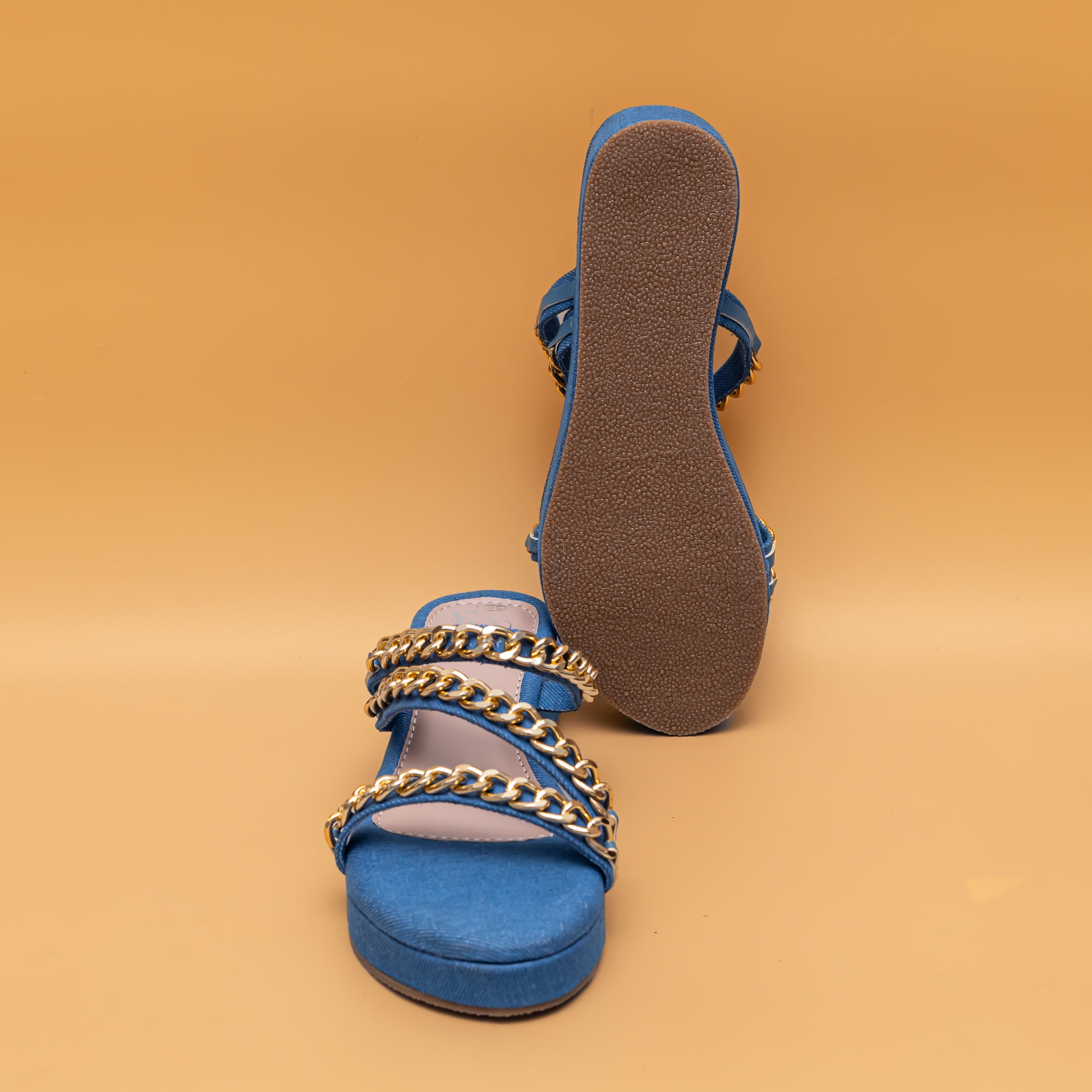 Chained Strap Platform - Blue