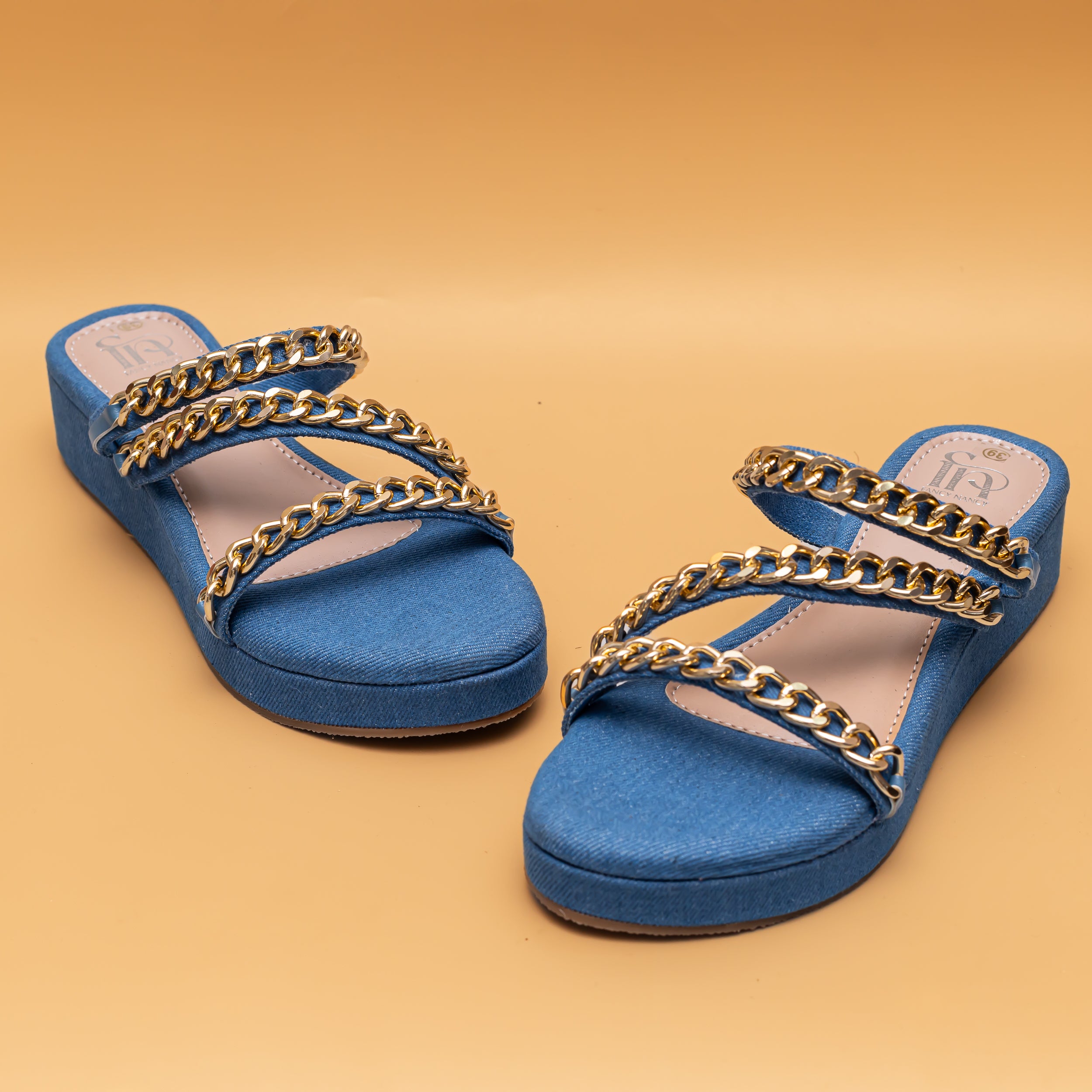 Chained Strap Platform - Blue
