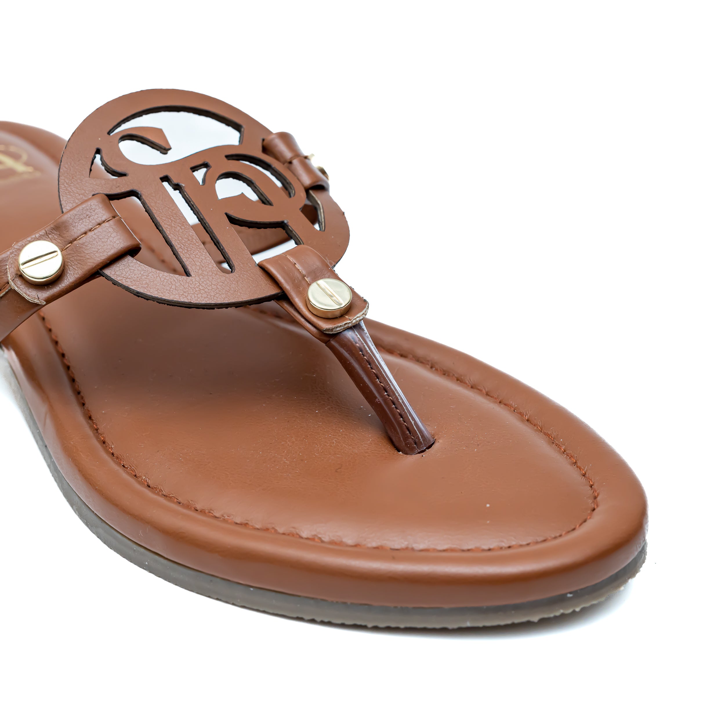 T Shape FN Flats - Tan