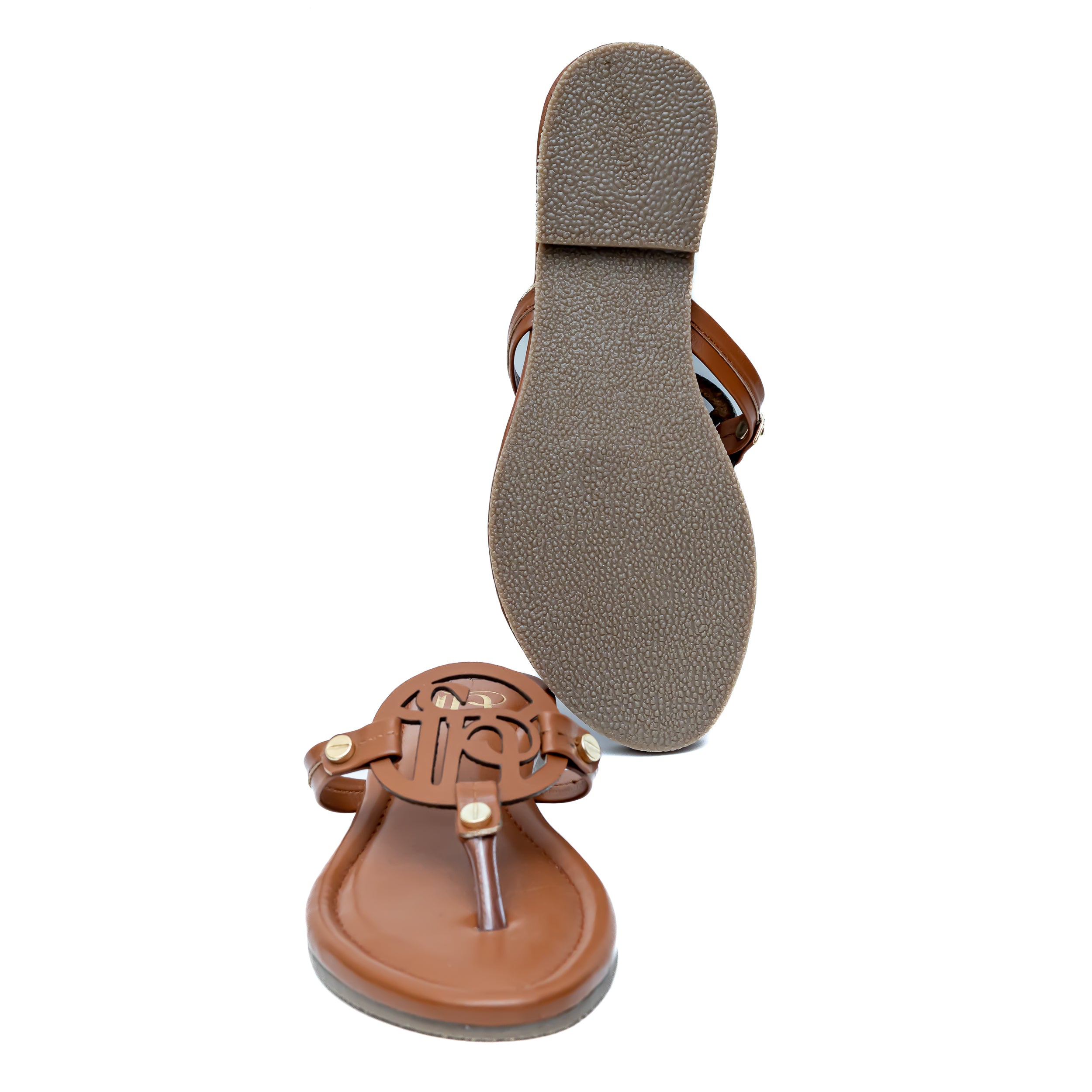 T Shape FN Flats - Tan