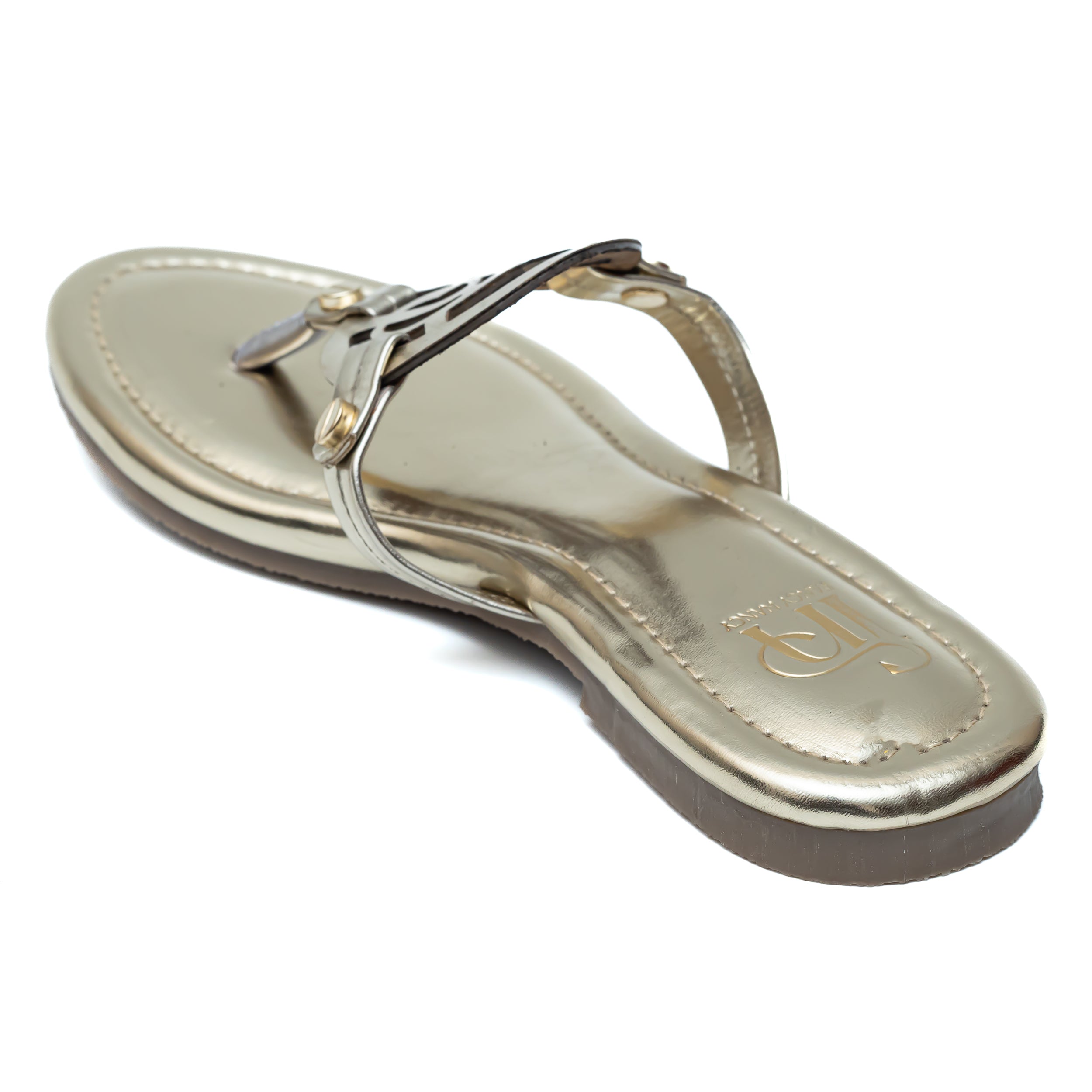 T Shape FN Flats - Gold