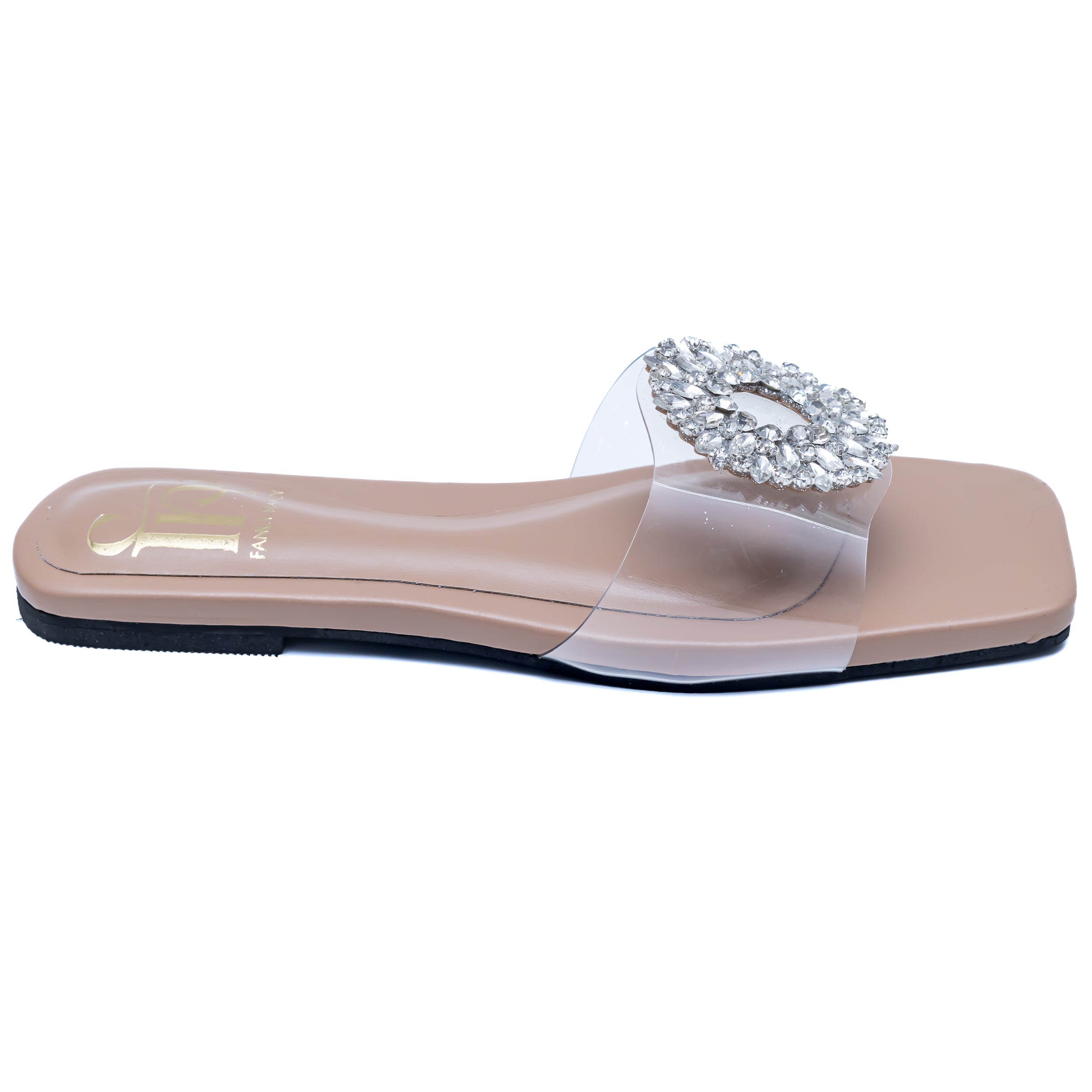 Round Broach Flats - Nude