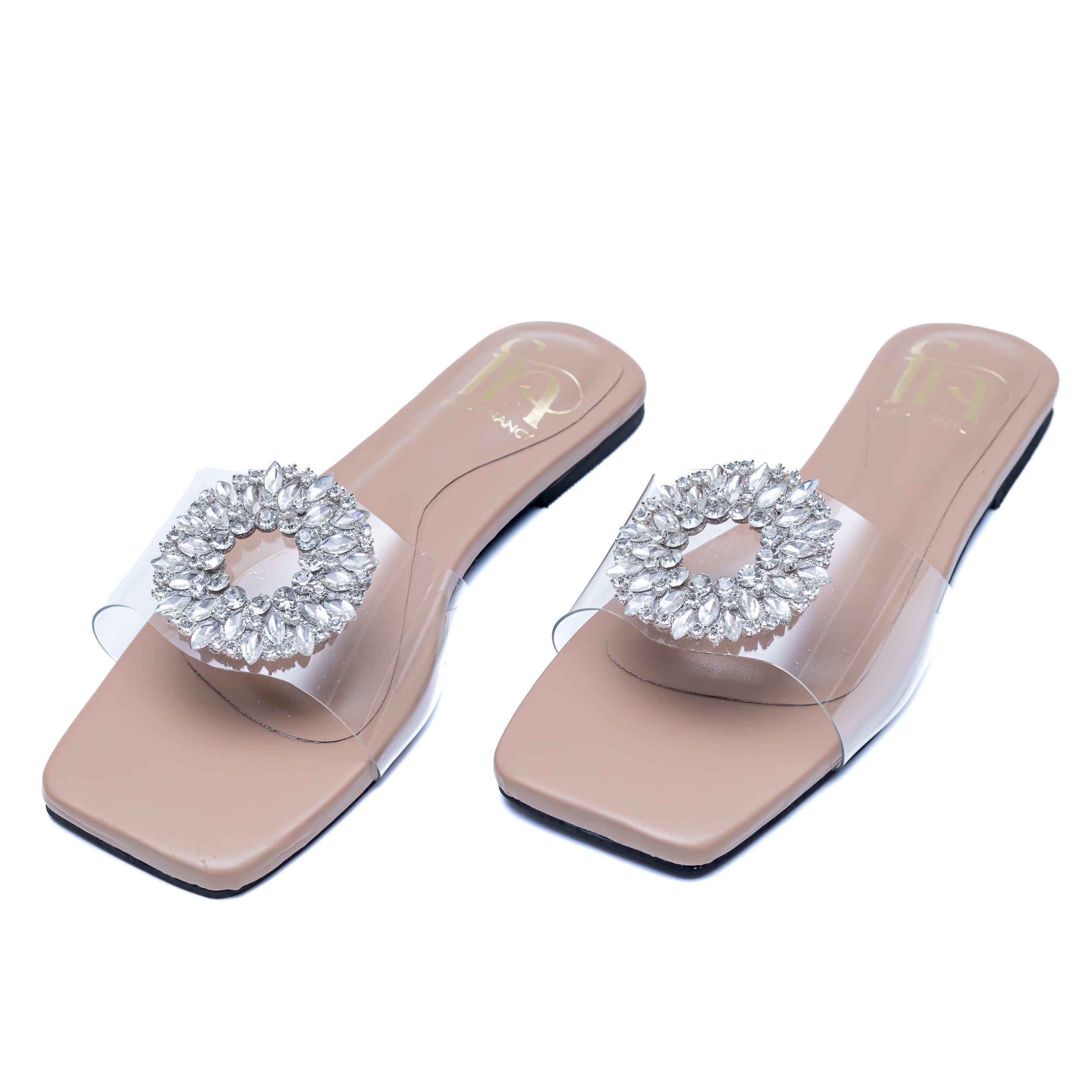 Round Broach Flats - Nude