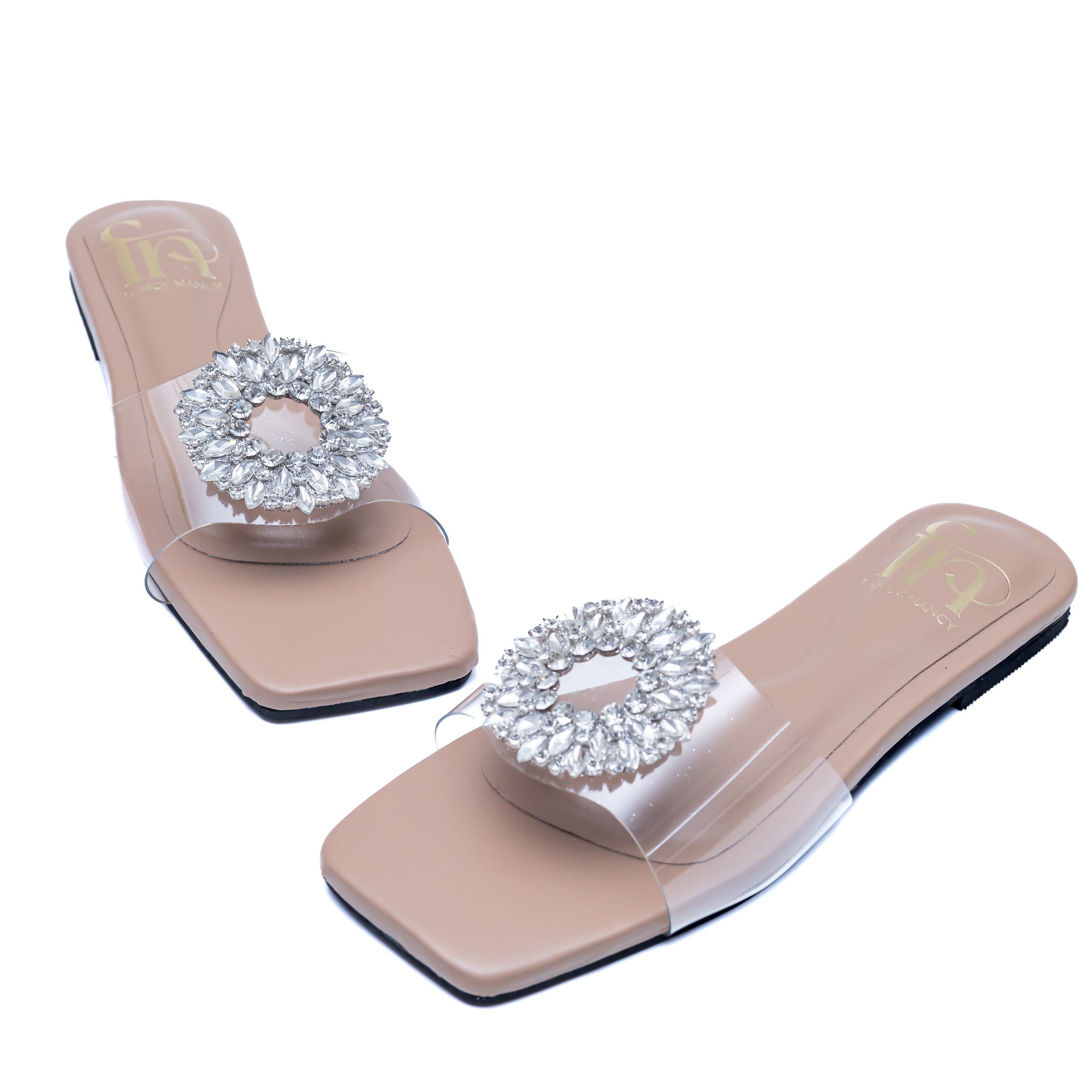 Round Broach Flats - Nude