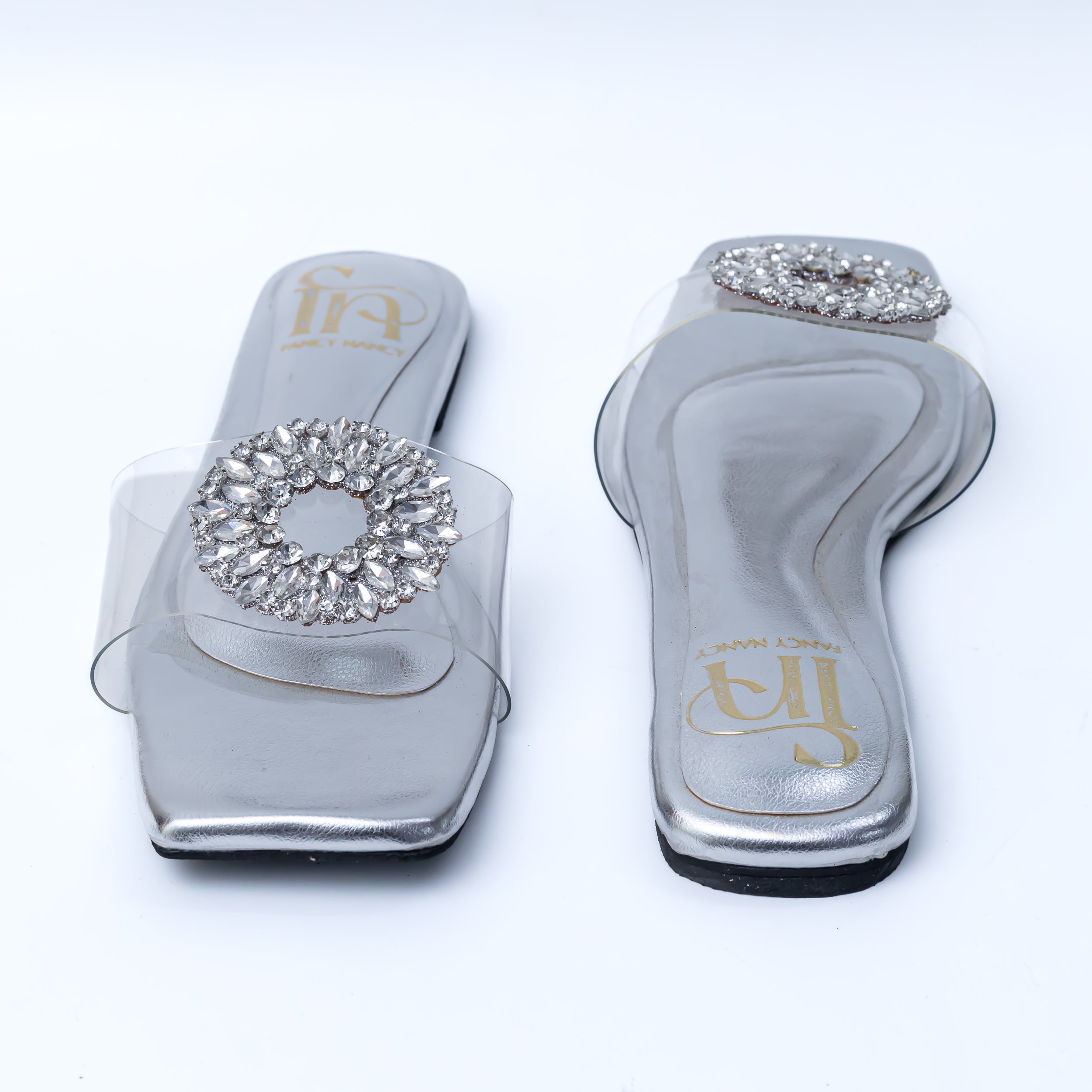 Round Broach Flats - Silver