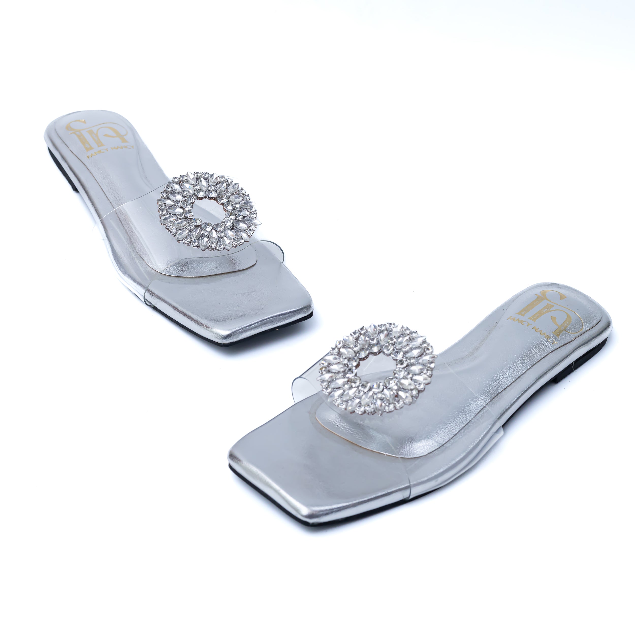 Round Broach Flats - Silver