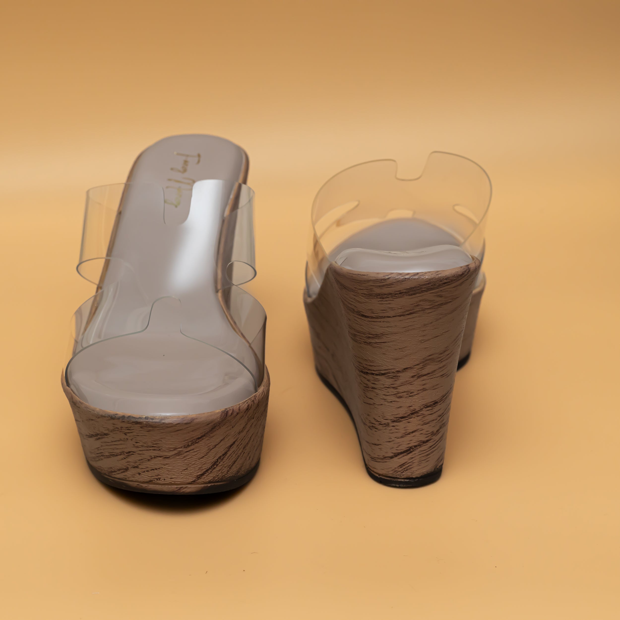 H Style Transy Wedges - Beige