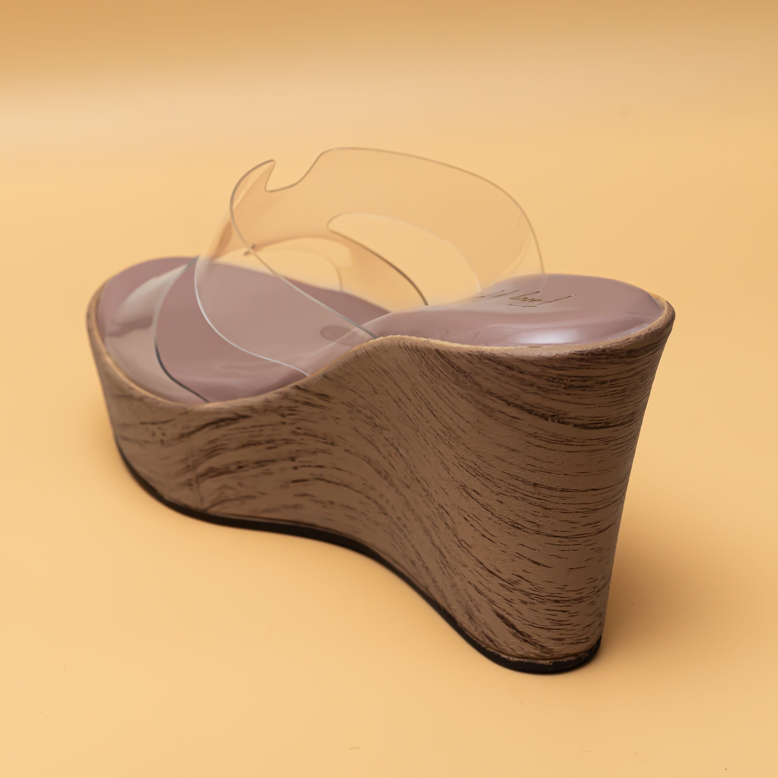 H Style Transy Wedges - Peach