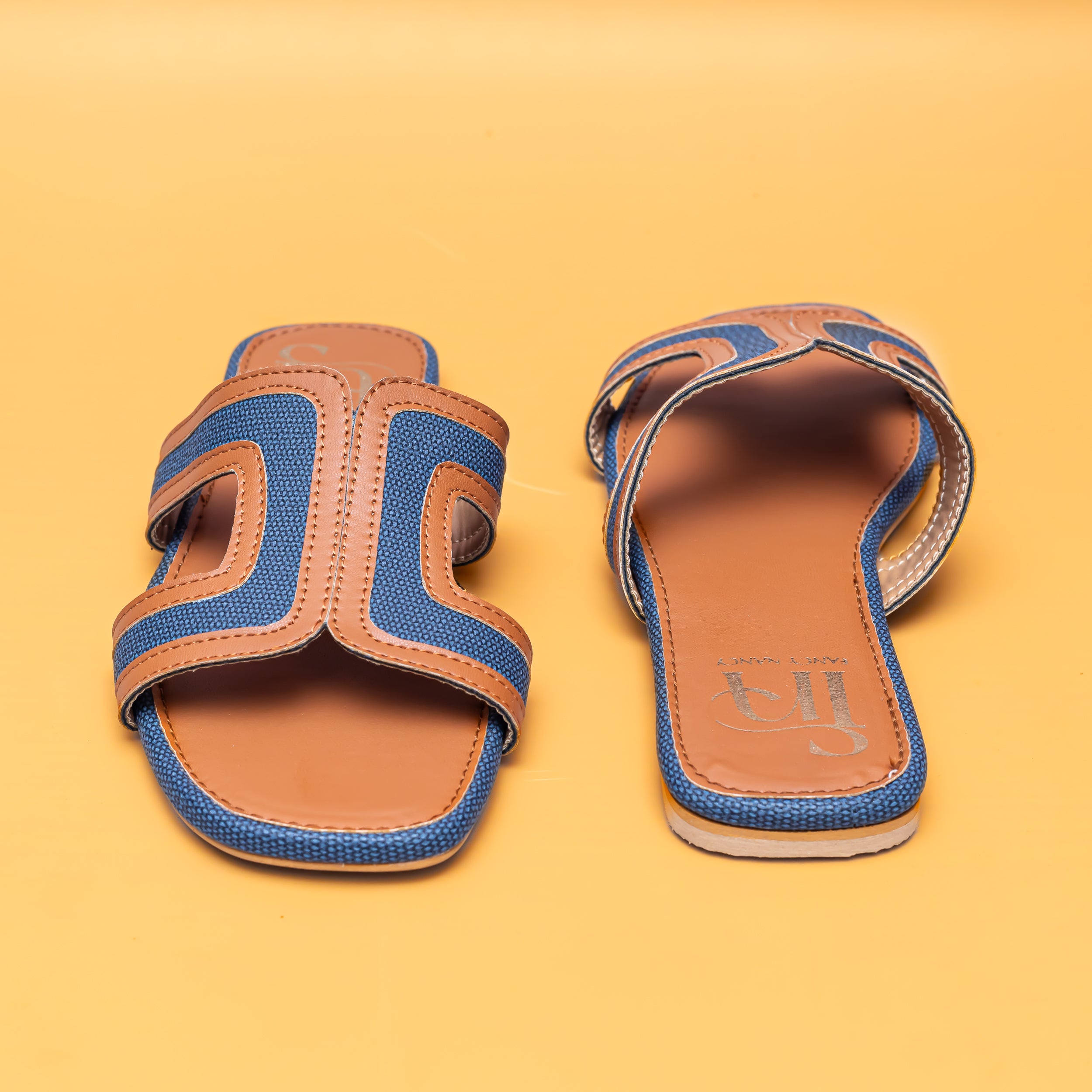 Loop Flats - Tan/Blue