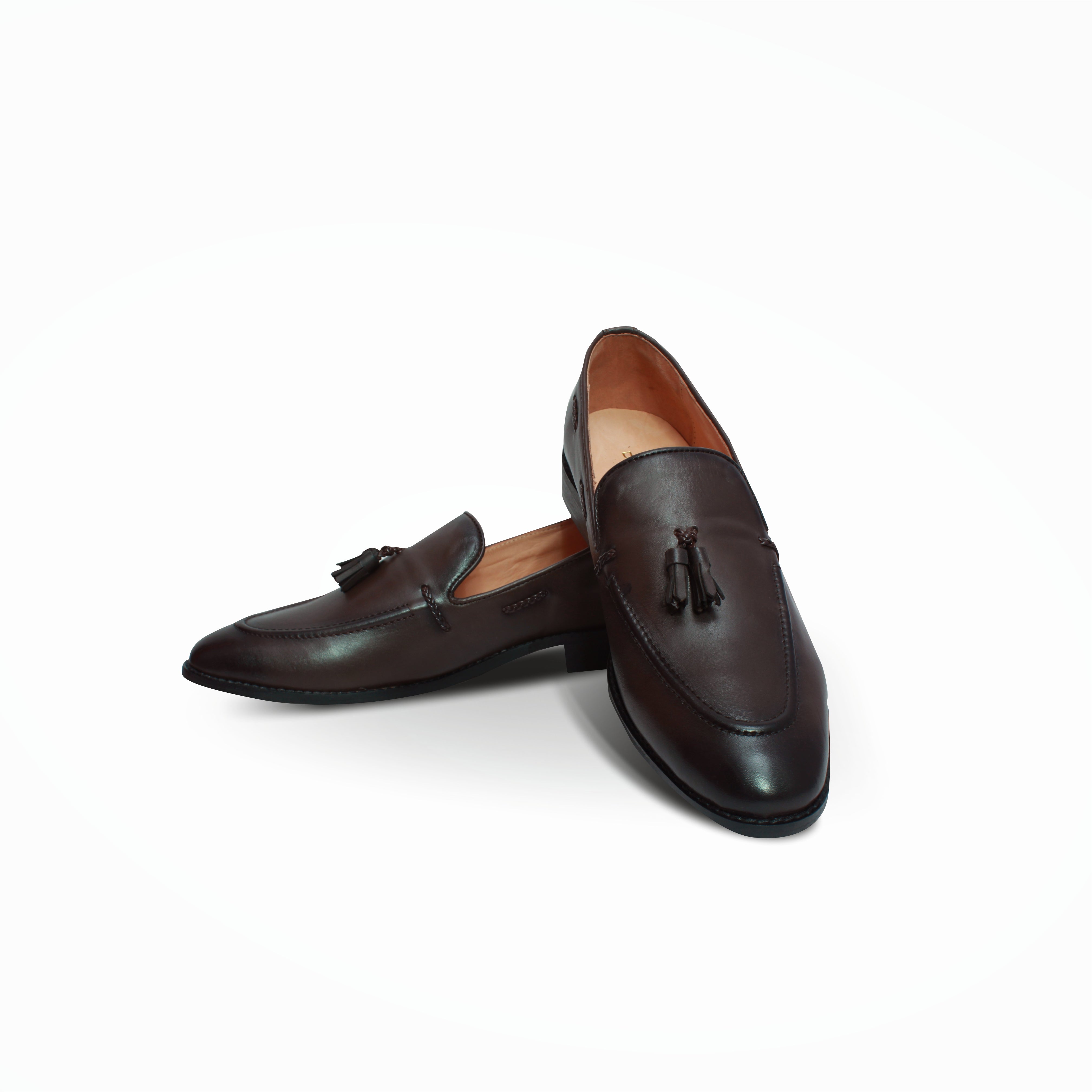 Kash 2 Tassel Loafers - Brown - Dapperfeet