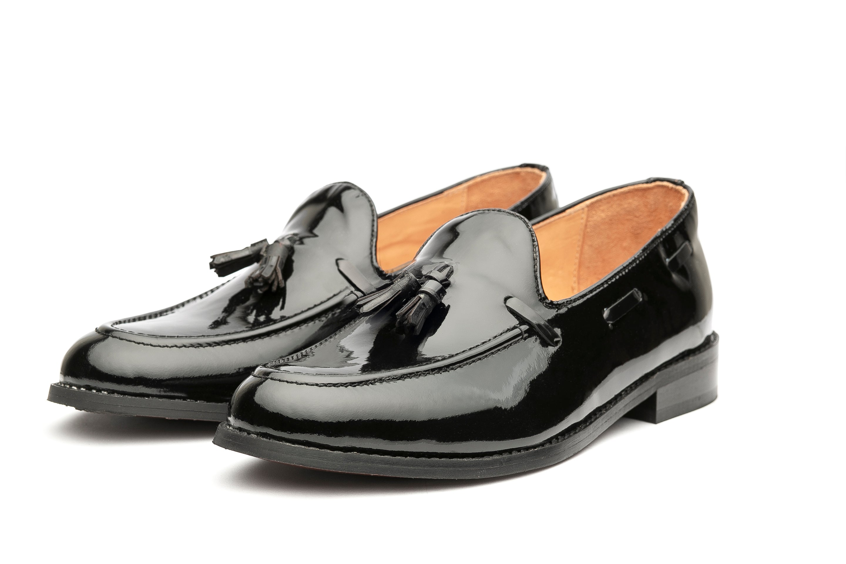 Kash Tassel Loafers - Black Patent - Dapperfeet