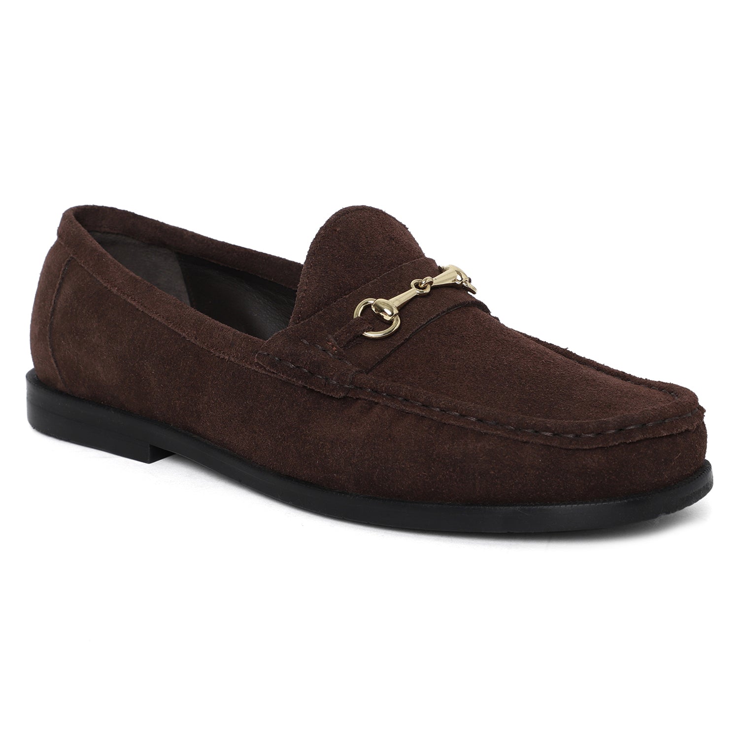 Stanley Suede Horsebit Mocassins - Brown