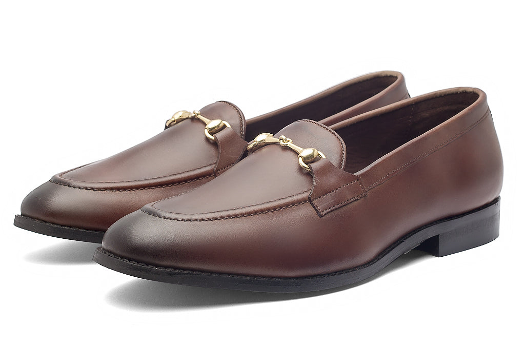 Charma Buckle Loafers – Brown - Dapperfeet