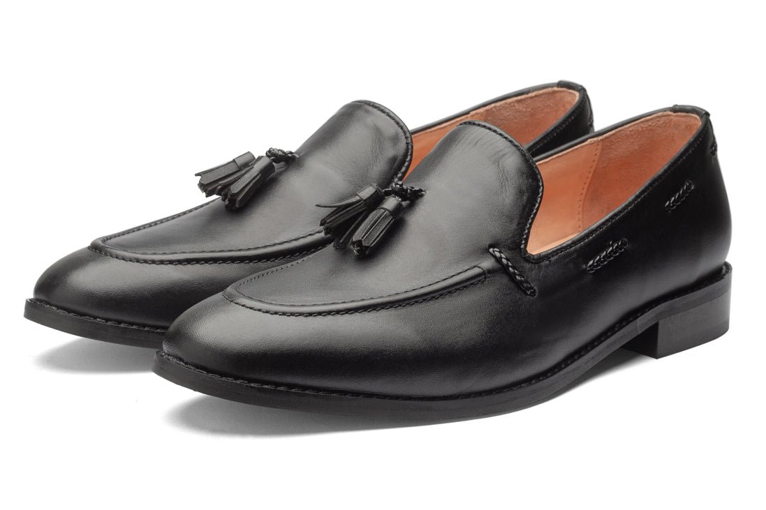 Kash 2 Tassel Loafers - Black - Dapperfeet