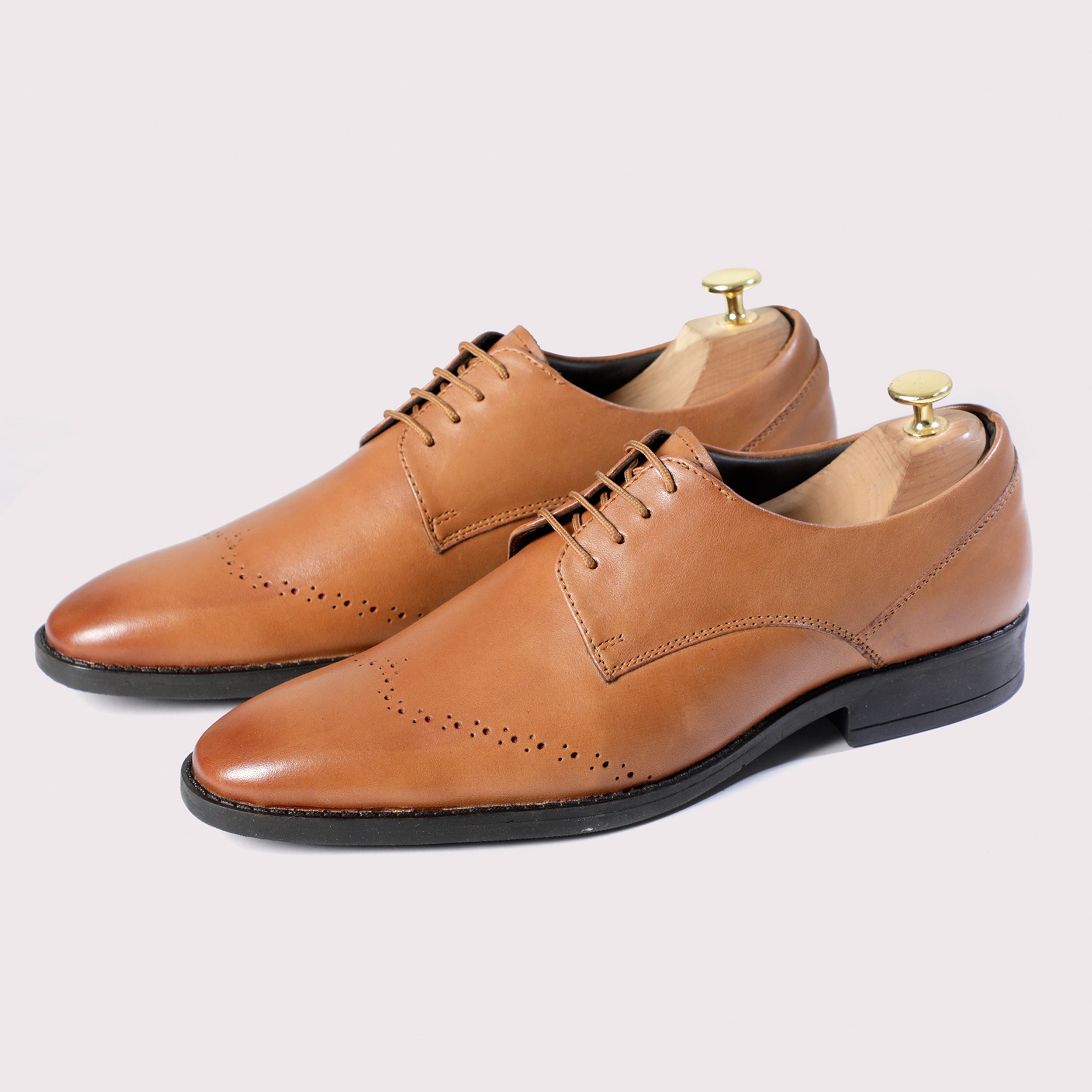 Rossy WingBrogued Derby - Tan