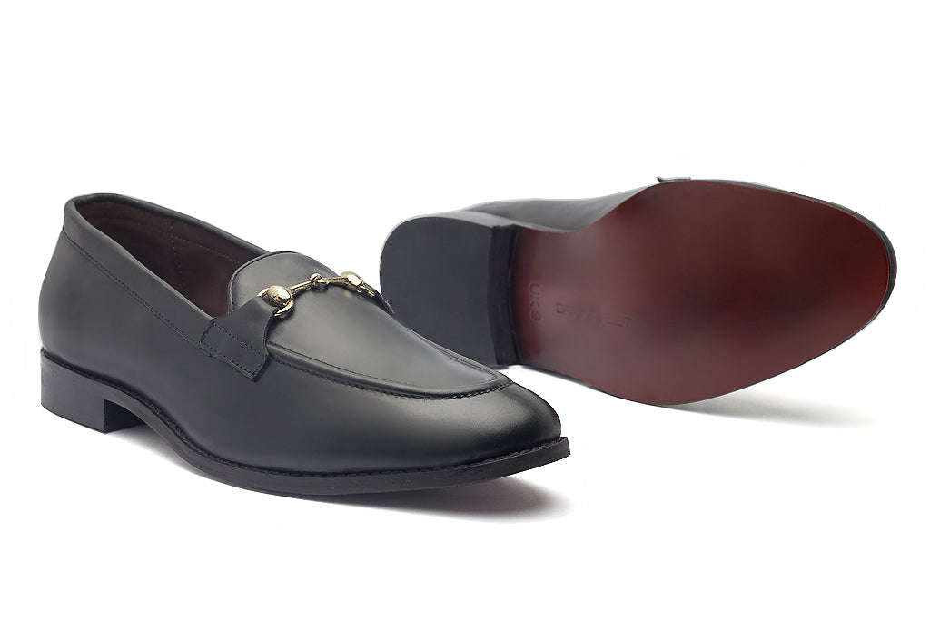 Charma Buckle Loafers – Black - Dapperfeet