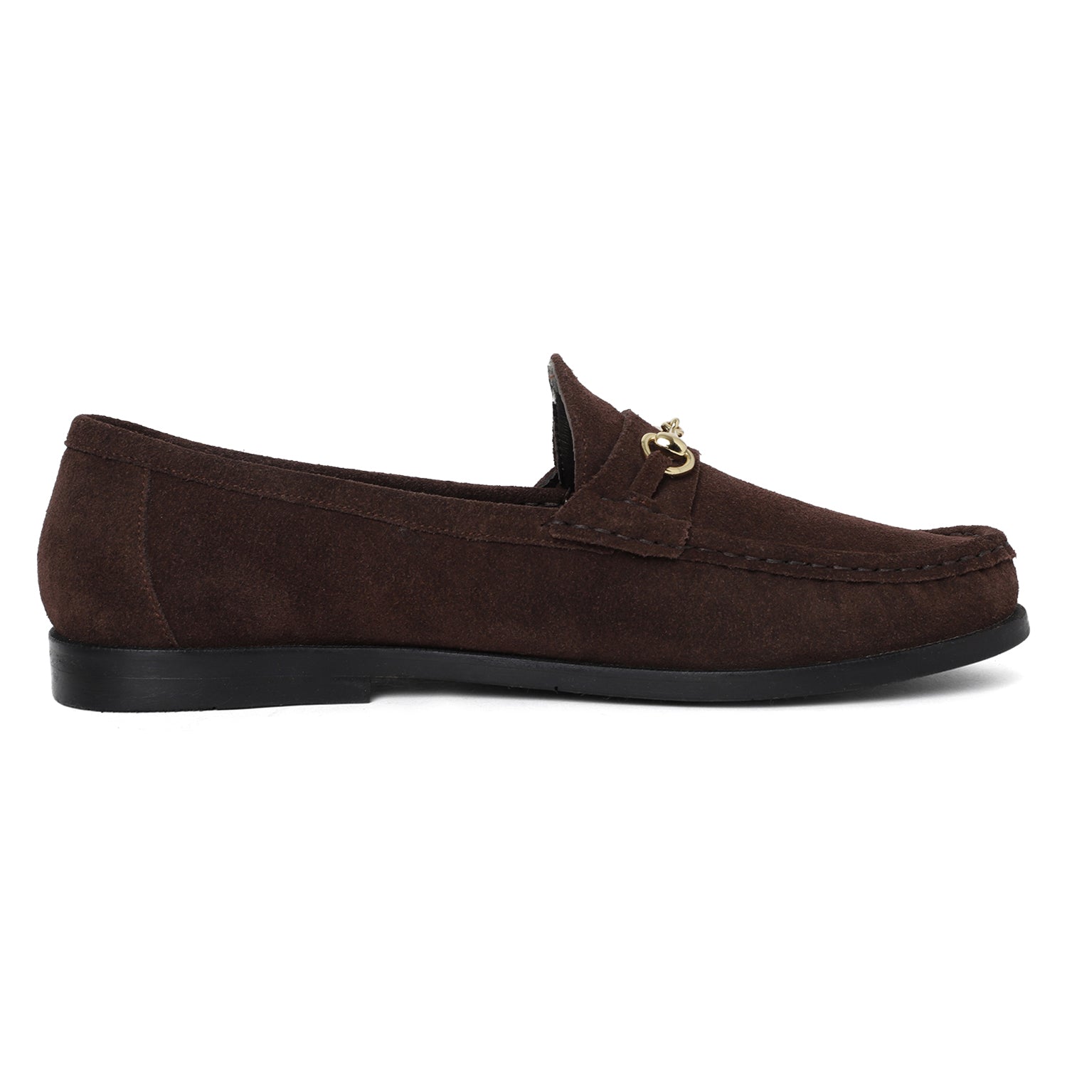 Stanley Suede Horsebit Mocassins - Brown