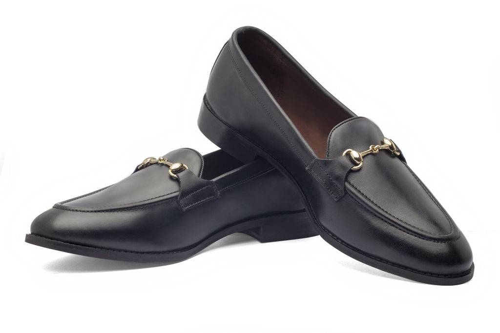 Charma Buckle Loafers – Black - Dapperfeet