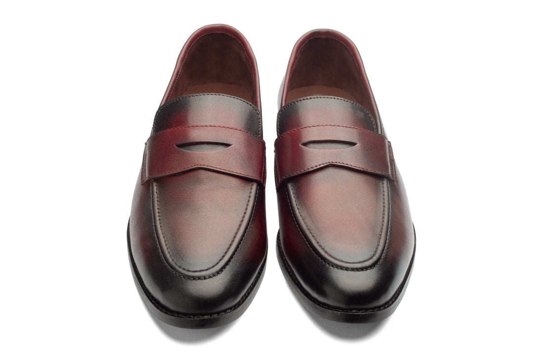 Penny Loafers - Cherry - Dapperfeet